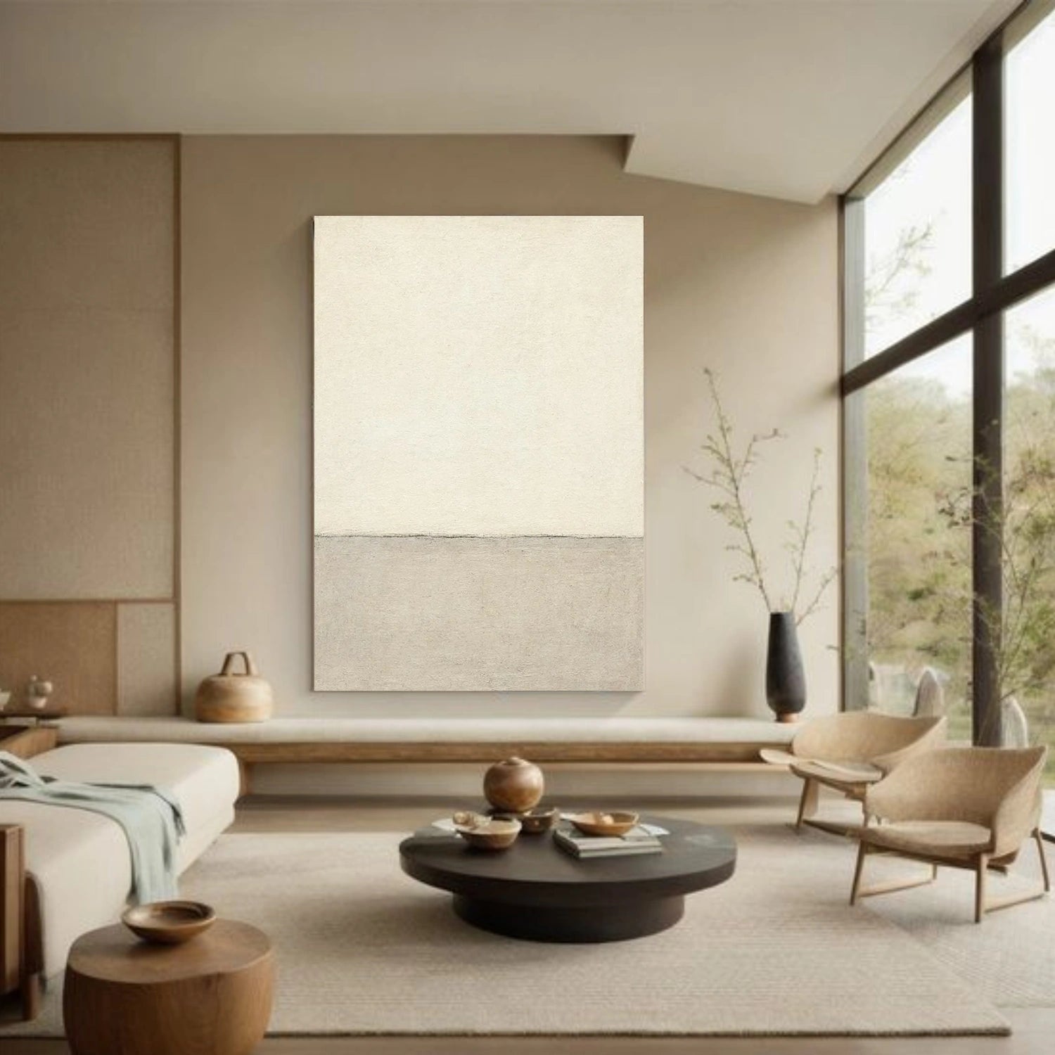 Beige Minimalist Wall Art #MW021