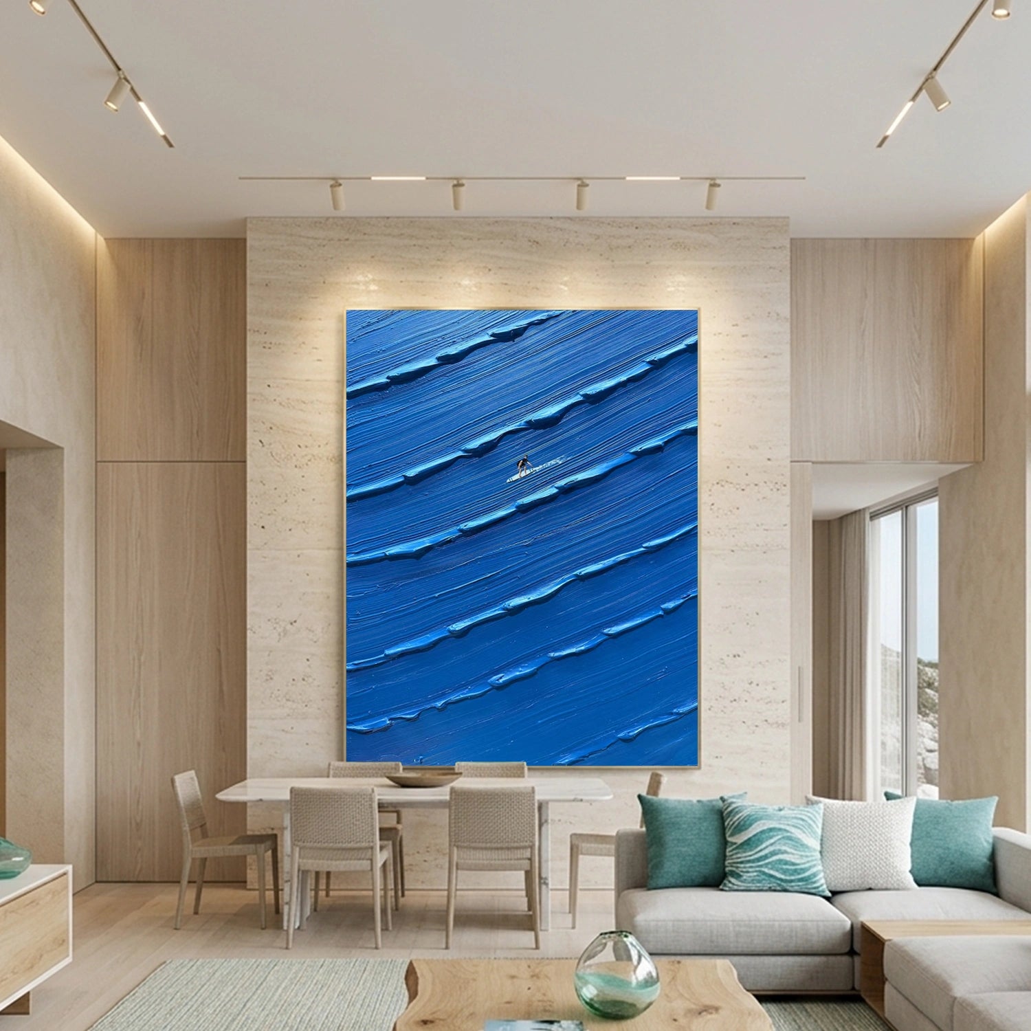Surfing Sports Textured Wall Art #SC016