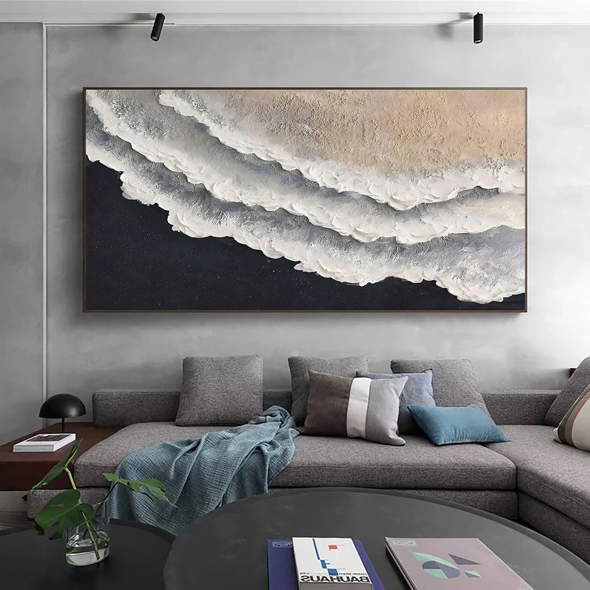 Abstract Ocean And Sky Wall Art #OS051