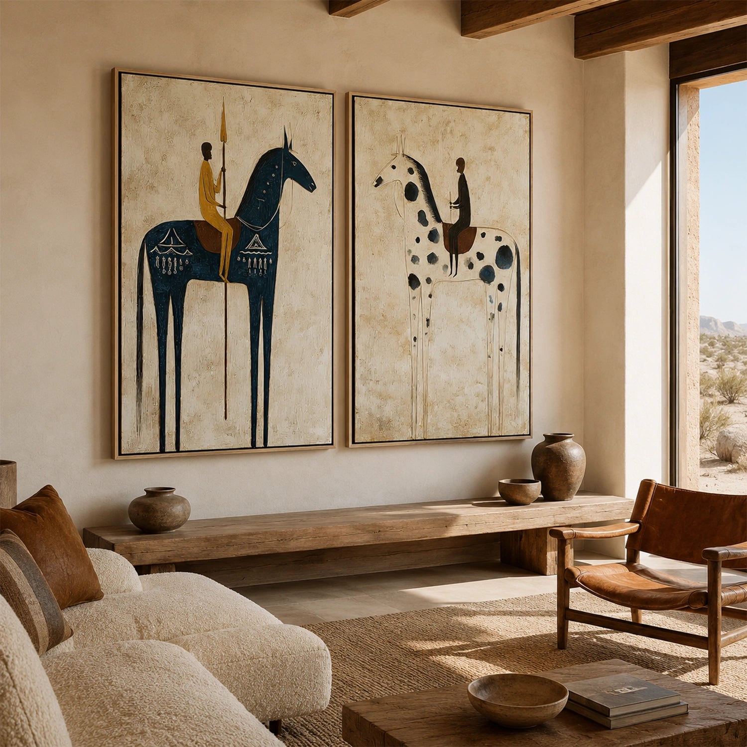 Western Cowboy Wall Art Set of 2 #AC003
