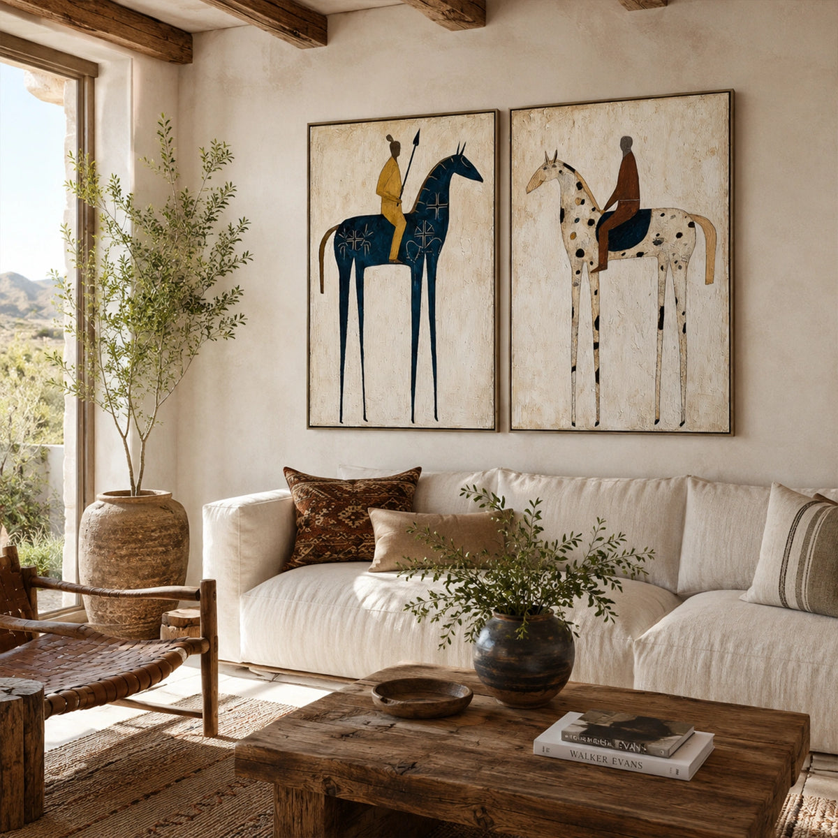 Western Cowboy Wall Art Set of 2 #AC004