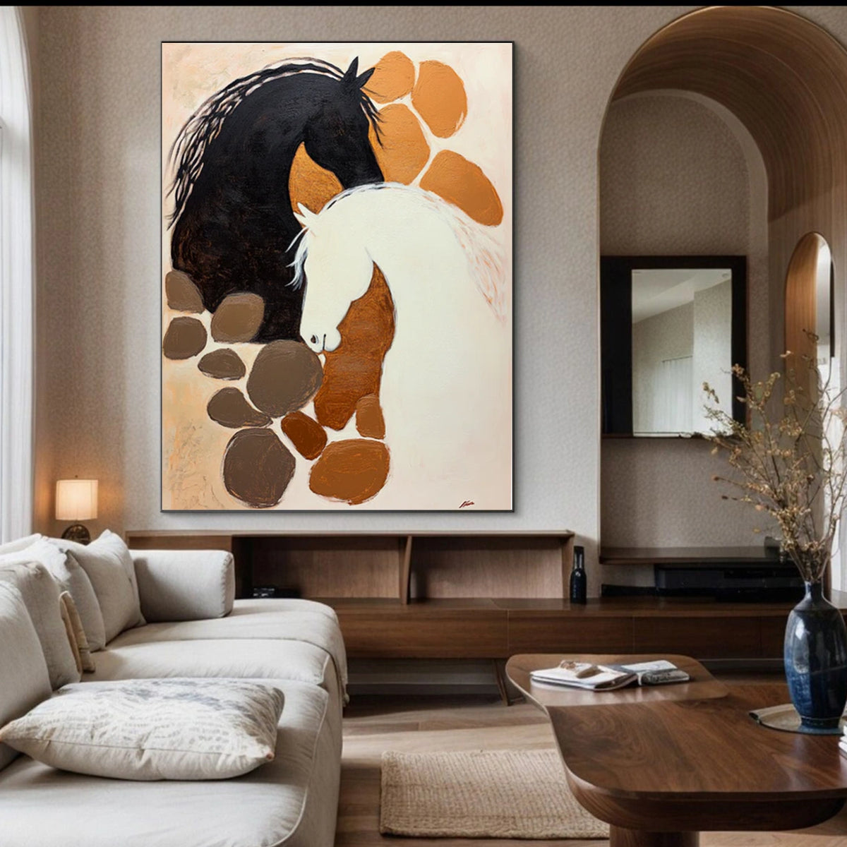 Abstract Animal Horse Wall Art #AN036