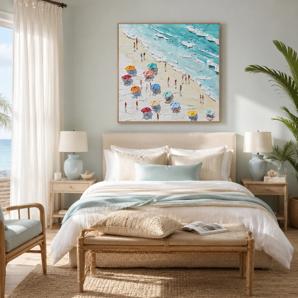 Abstract Ocean And Sky Wall Art #OS022