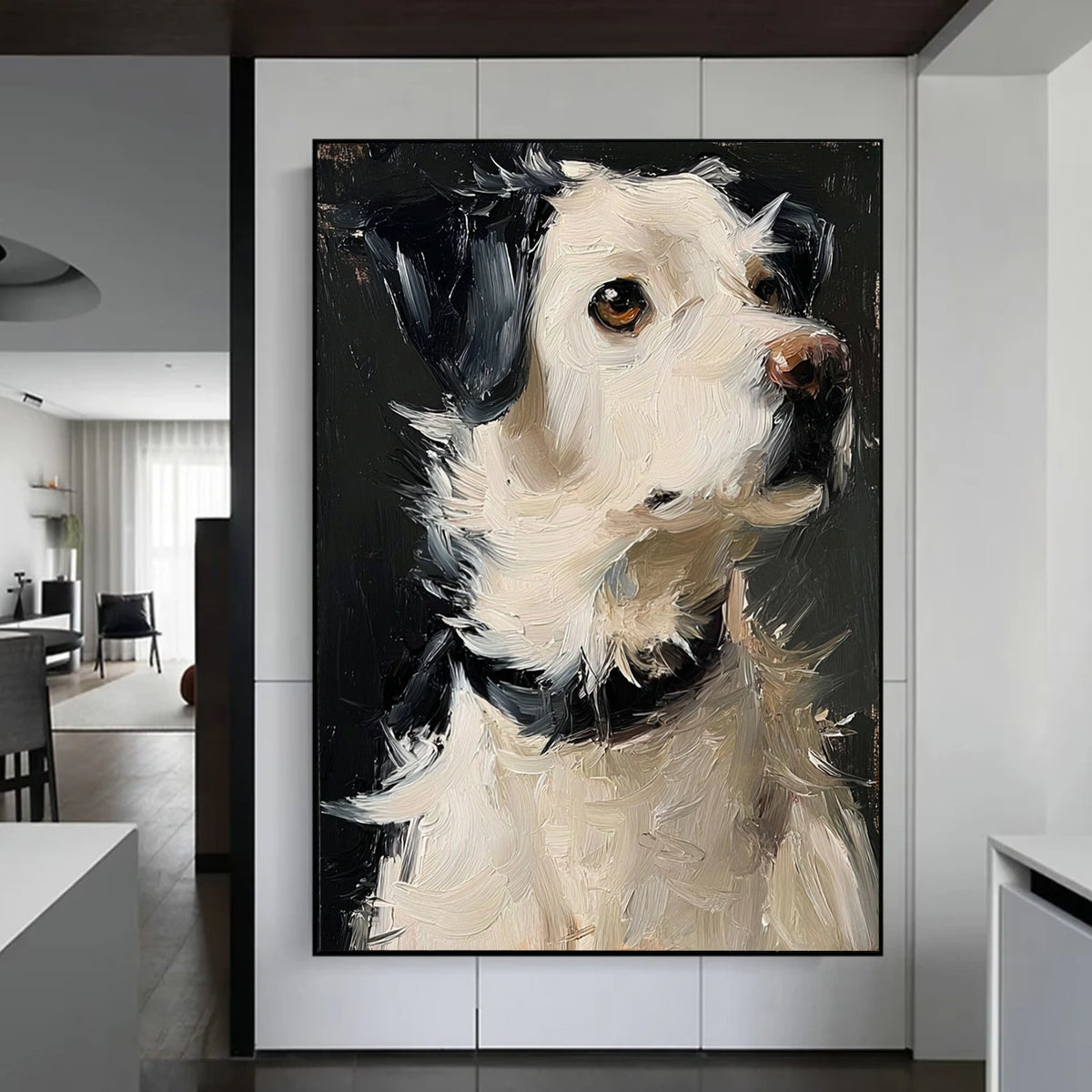 Abstract Animal Dog Wall Art #AN011