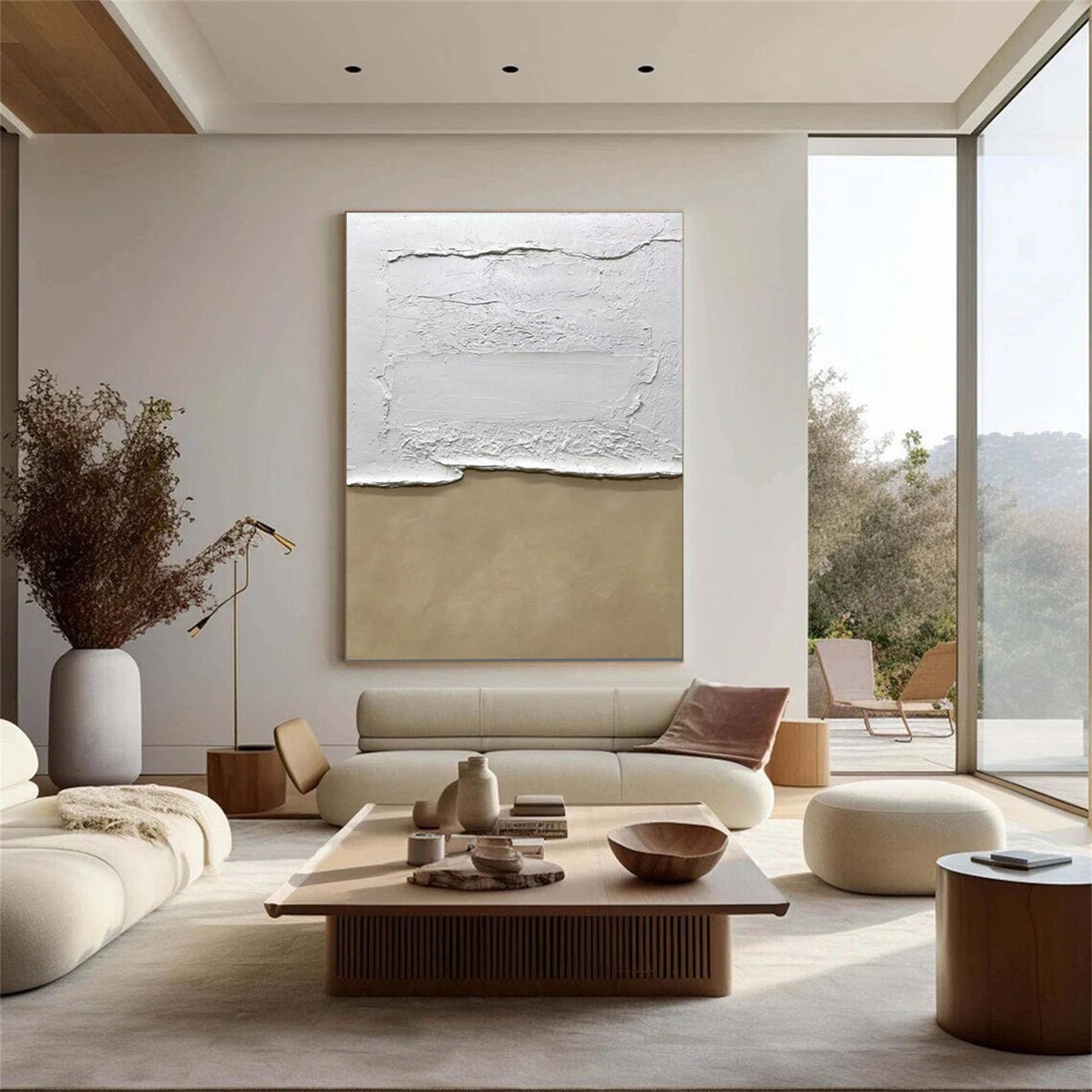 Gray Minimalist Textured Wall Art #MW016