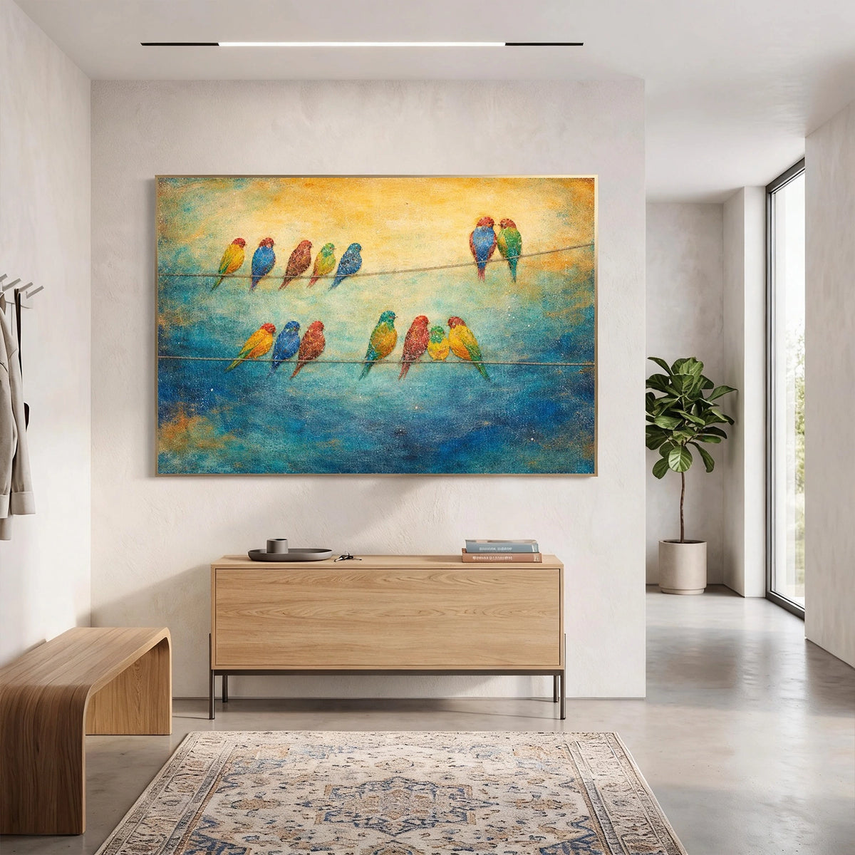Abstract Animal Bird Wall Art #AN046