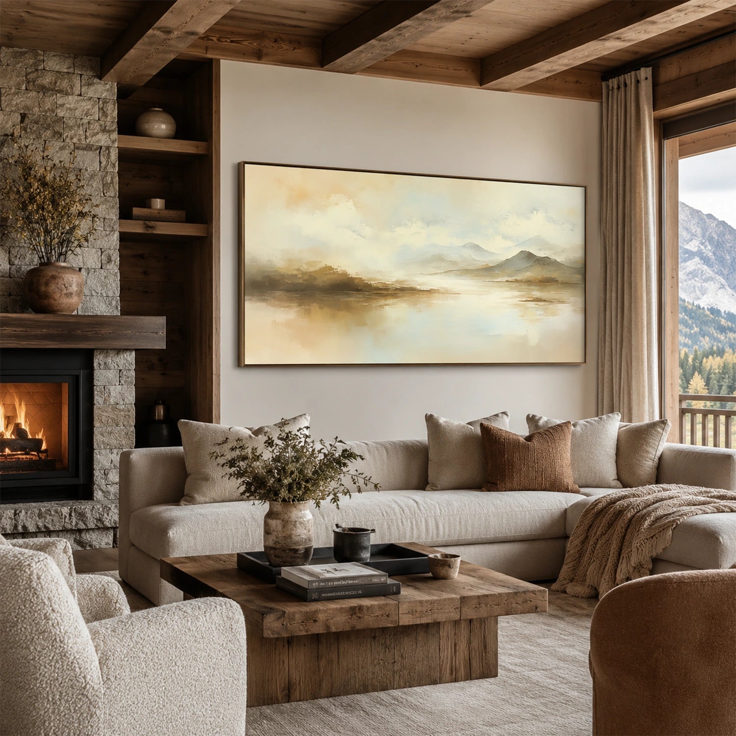 Abstract Mountain Wall Art #MM036