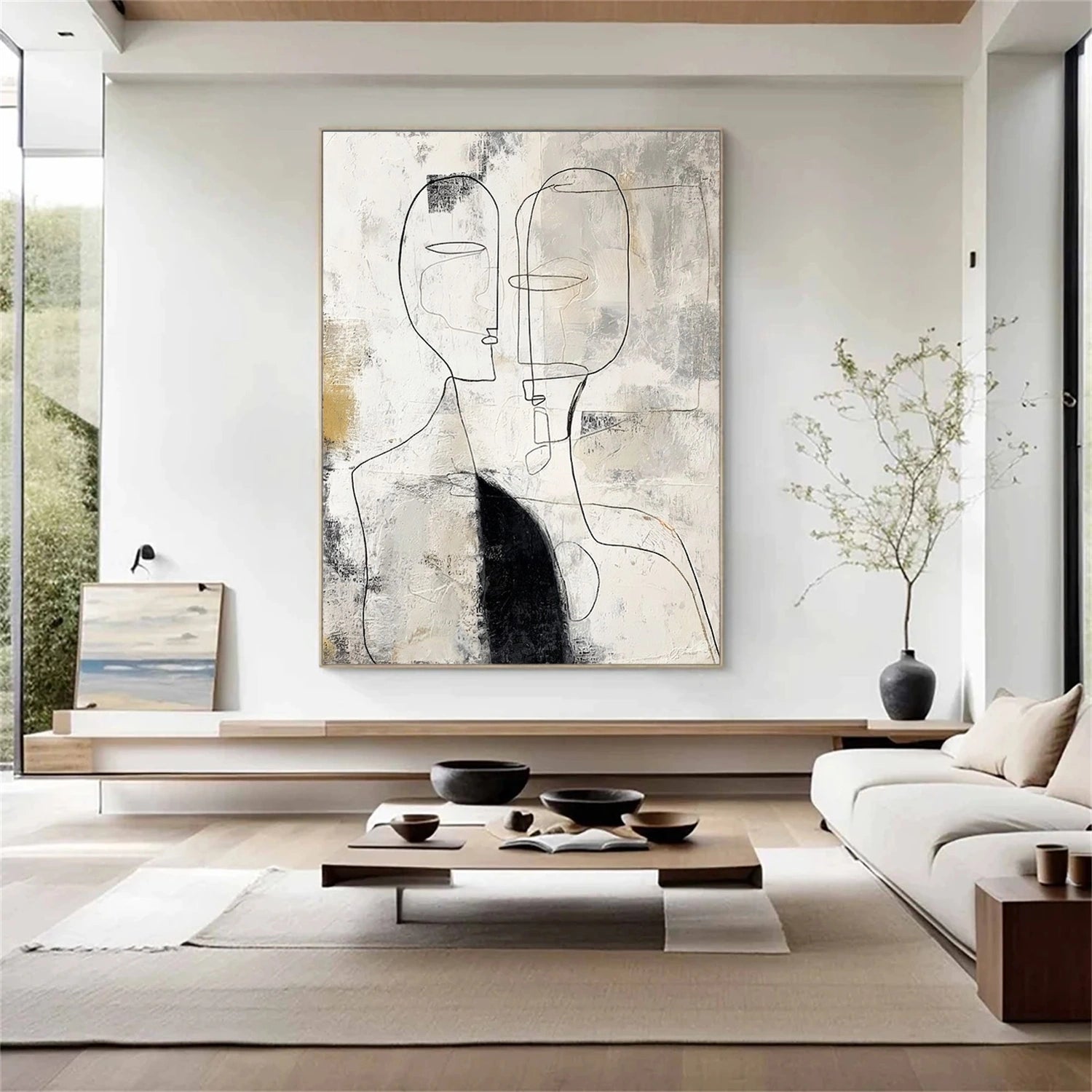 Contemporary Abstract Minimalist Wall Art #CA002