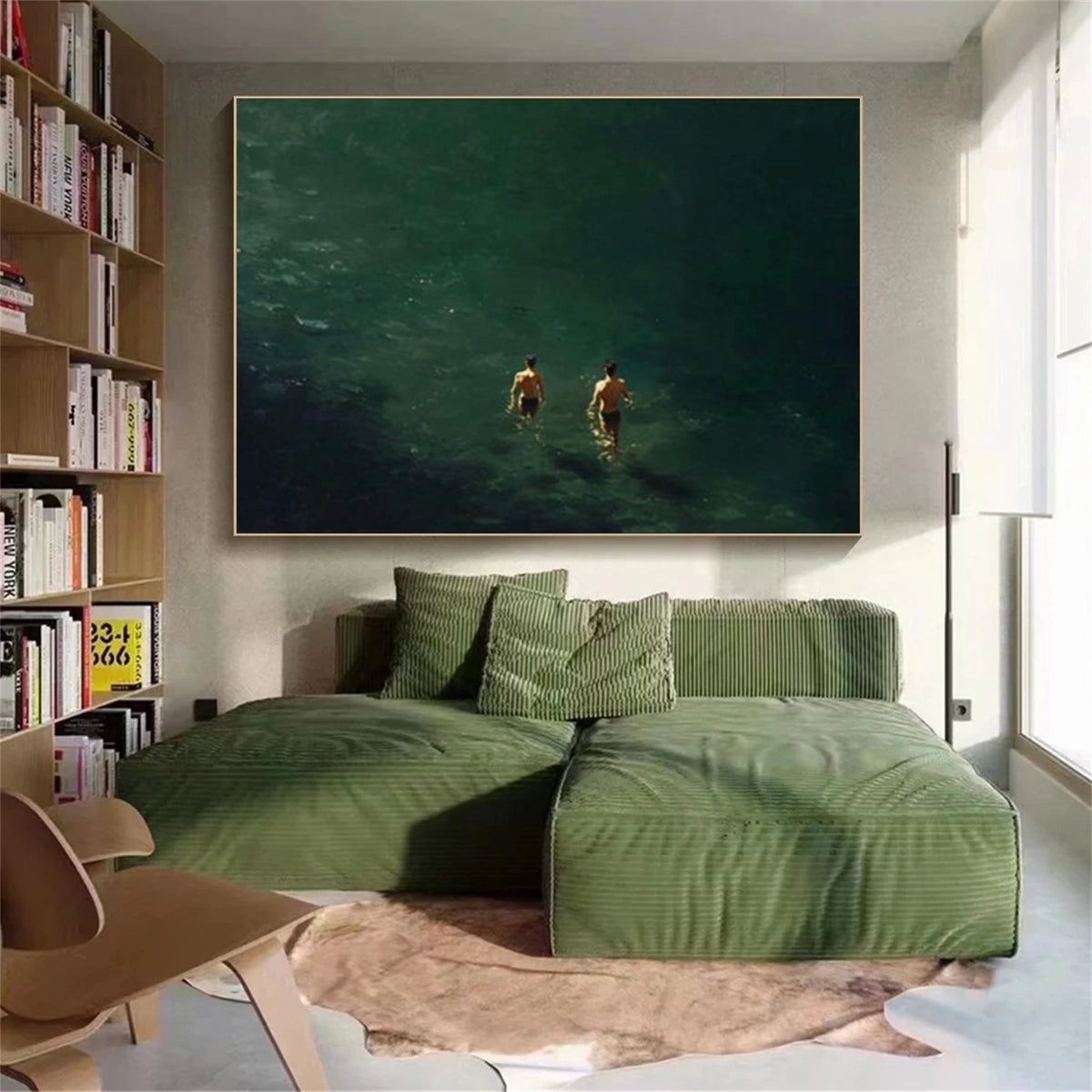 Abstract Ocean And Sky Wall Art #OS100