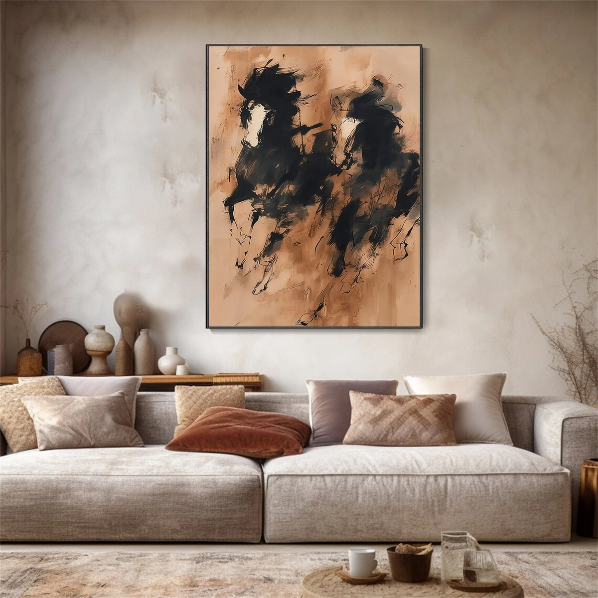 Abstract Animal Horse Wall Art #AN023