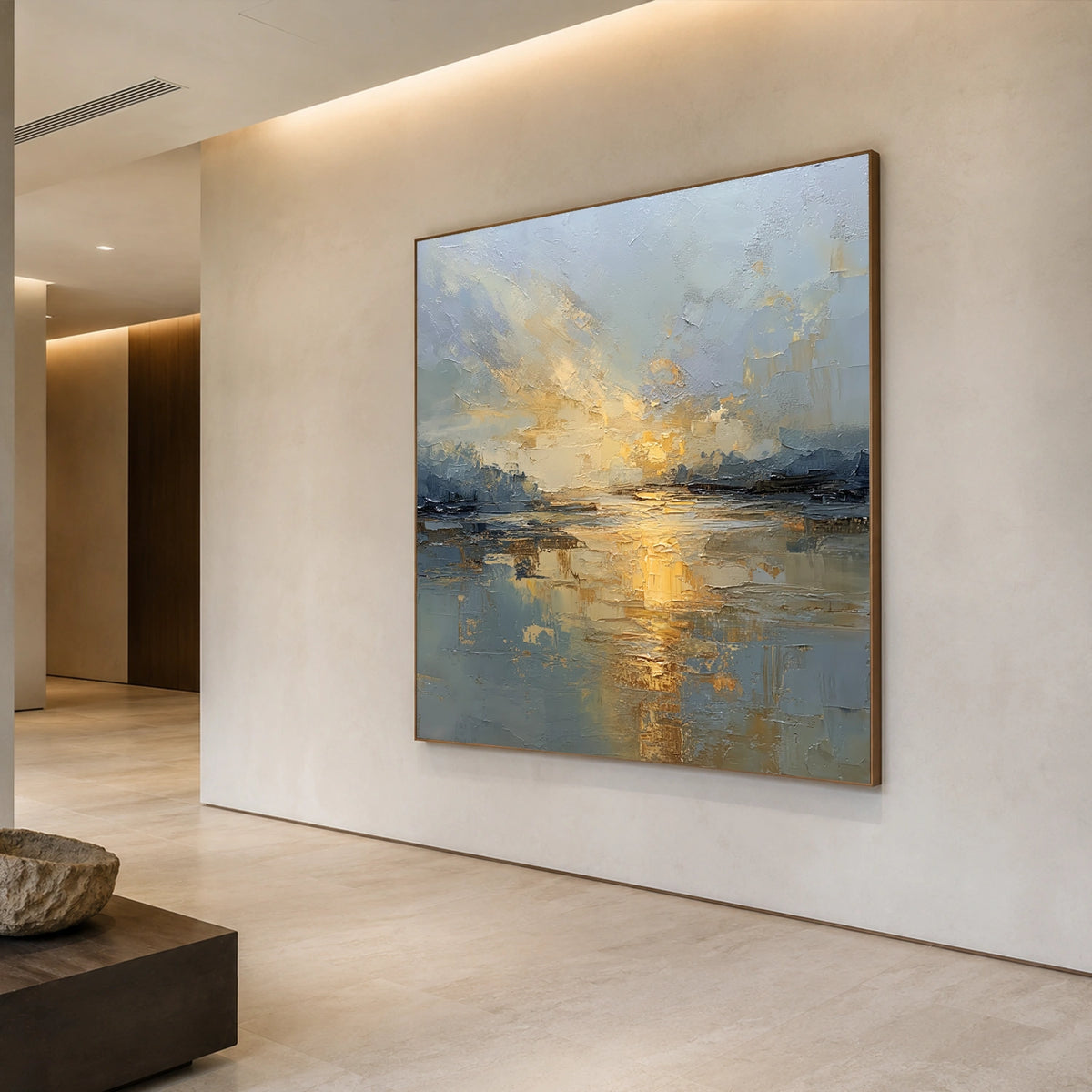 Abstract Ocean And Sky Wall Art #OS081