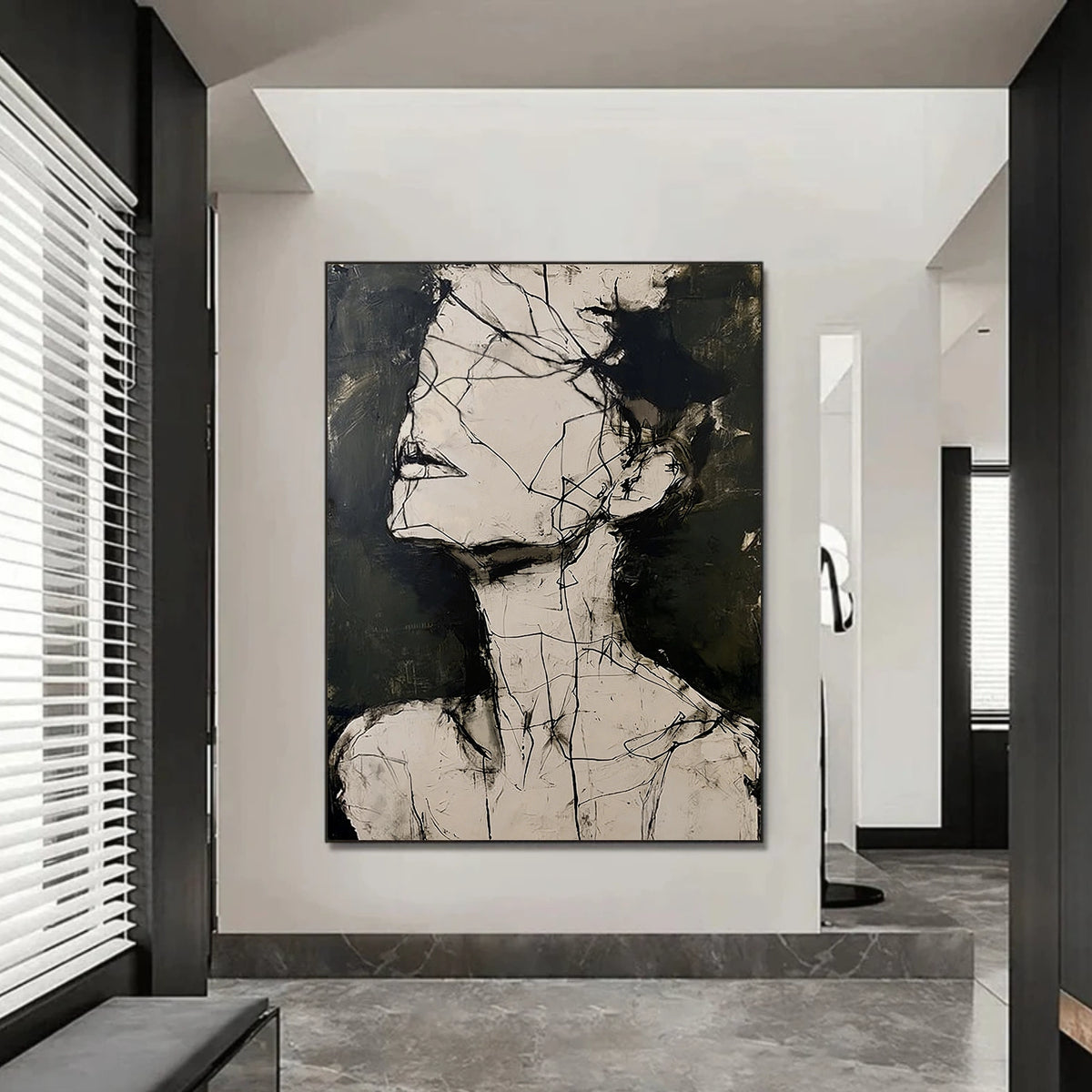 Abstract Portrait Wall Art #LA010
