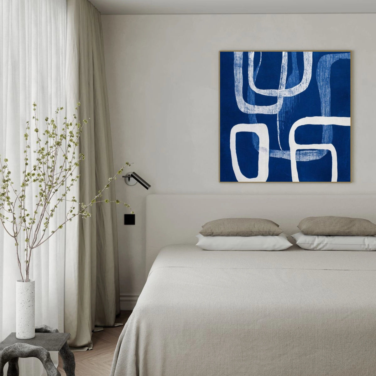 Blue Abstract Wall Art #AW041