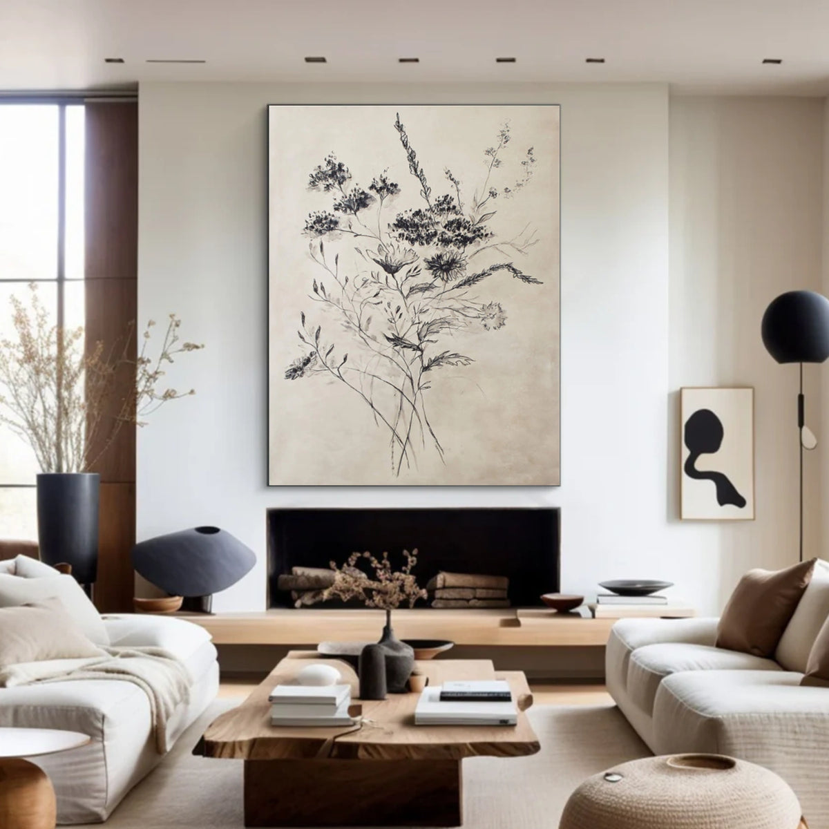 Abstract Flower And Tree Wall Art #FT017