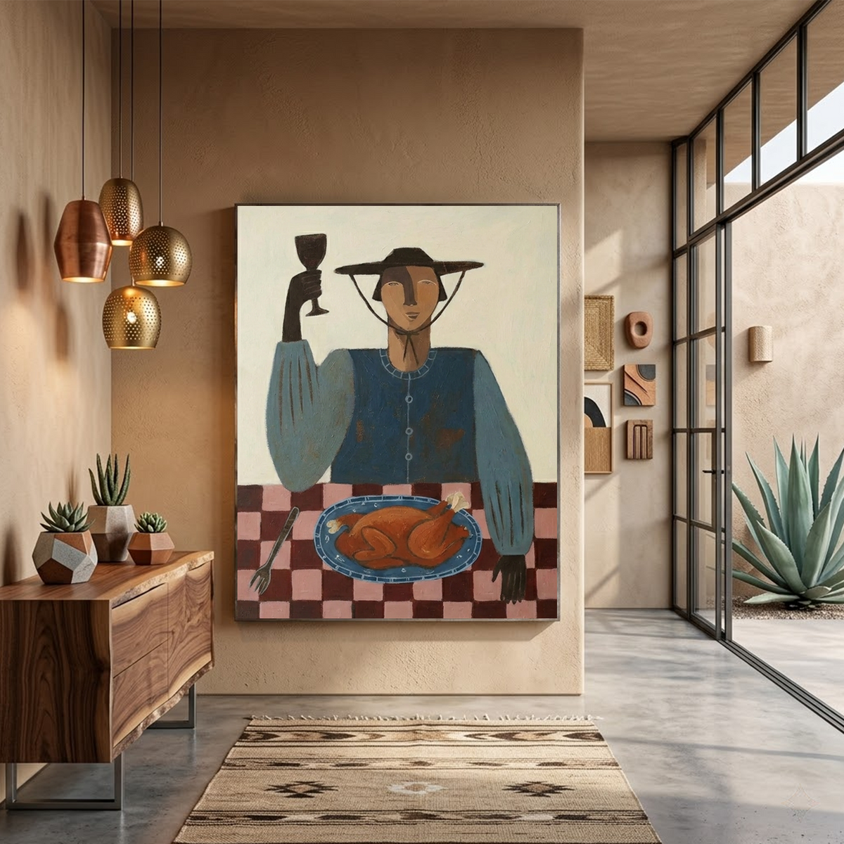 Western Cowboy Wall Art # AC117