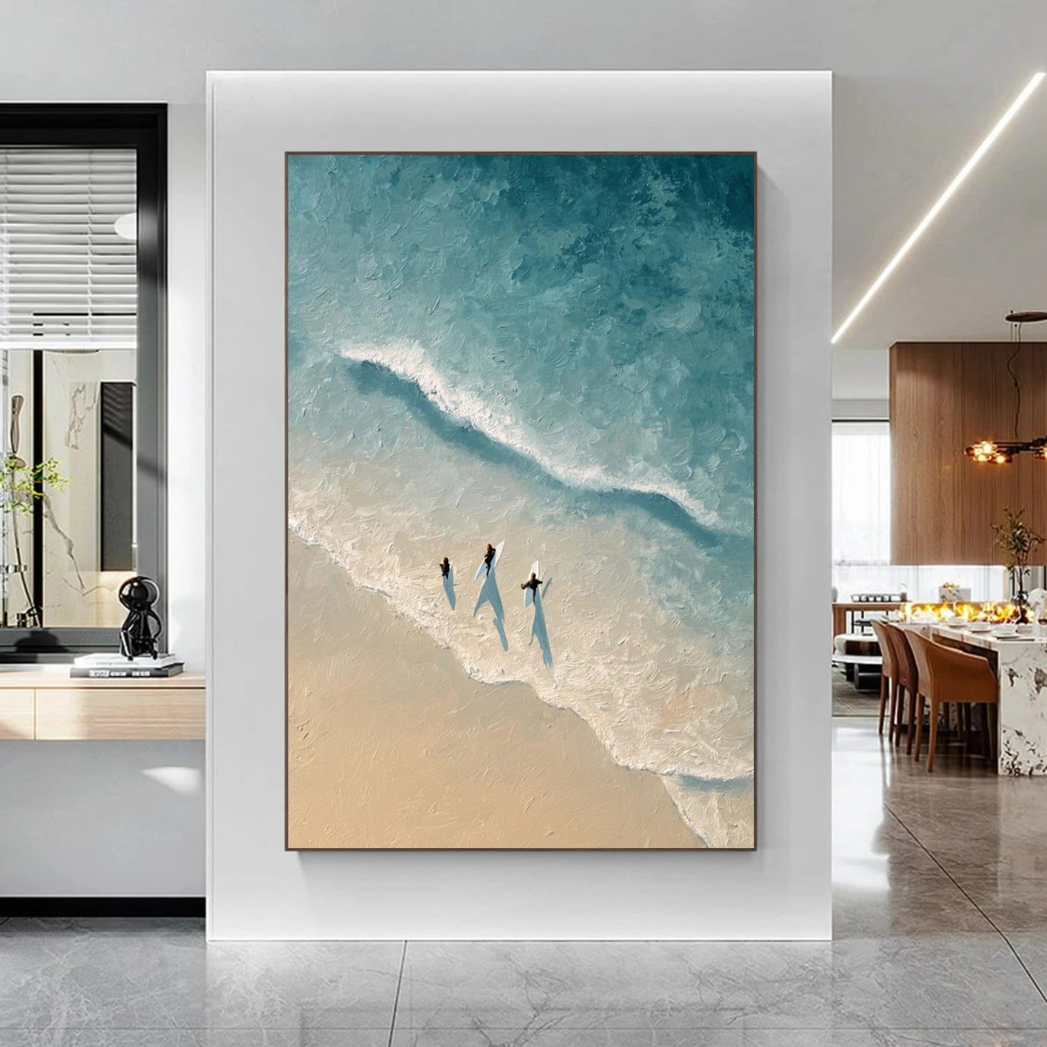 Abstract Ocean And Sky Wall Art #OS042