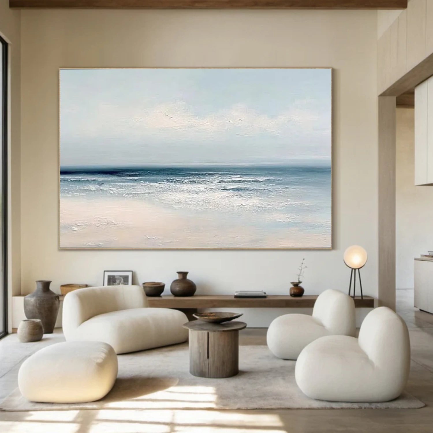 Abstract Ocean And Sky Wall Art #OS044