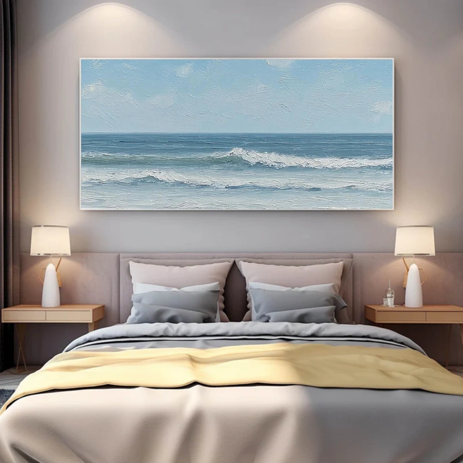 Abstract Ocean And Sky Wall Art #OS046