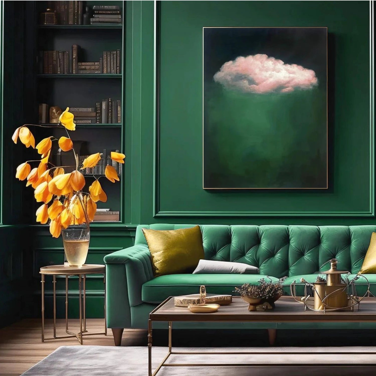 Abstract Ocean And Sky Wall Art #OS025