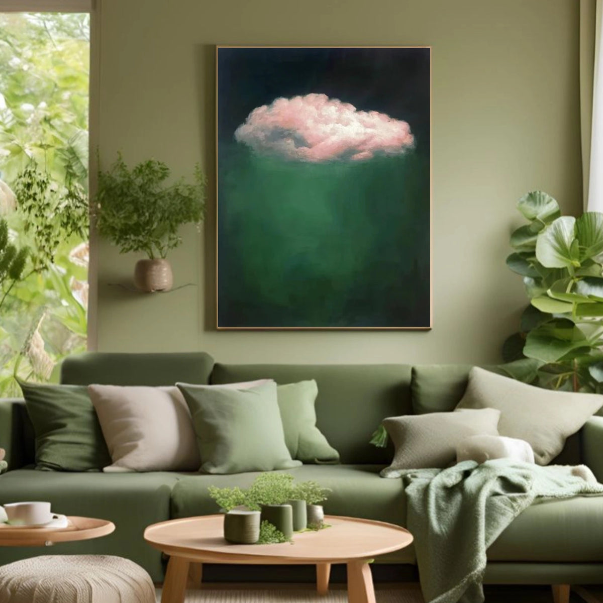Abstract Ocean And Sky Wall Art #OS025
