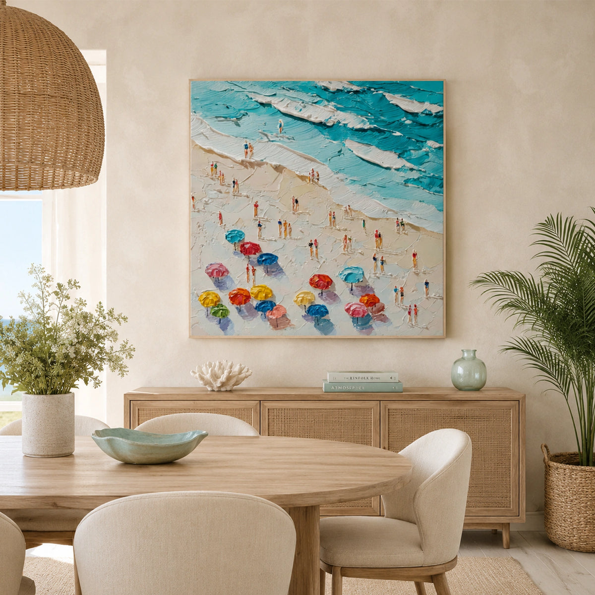 Abstract Ocean And Sky Wall Art #OS021