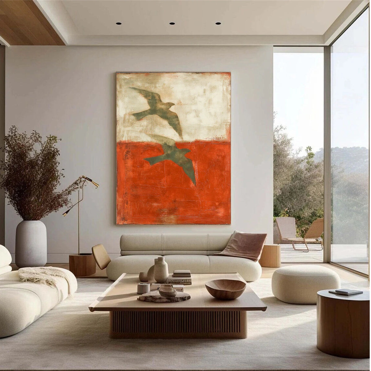 Abstract Animal Bird Wall Art #AN050