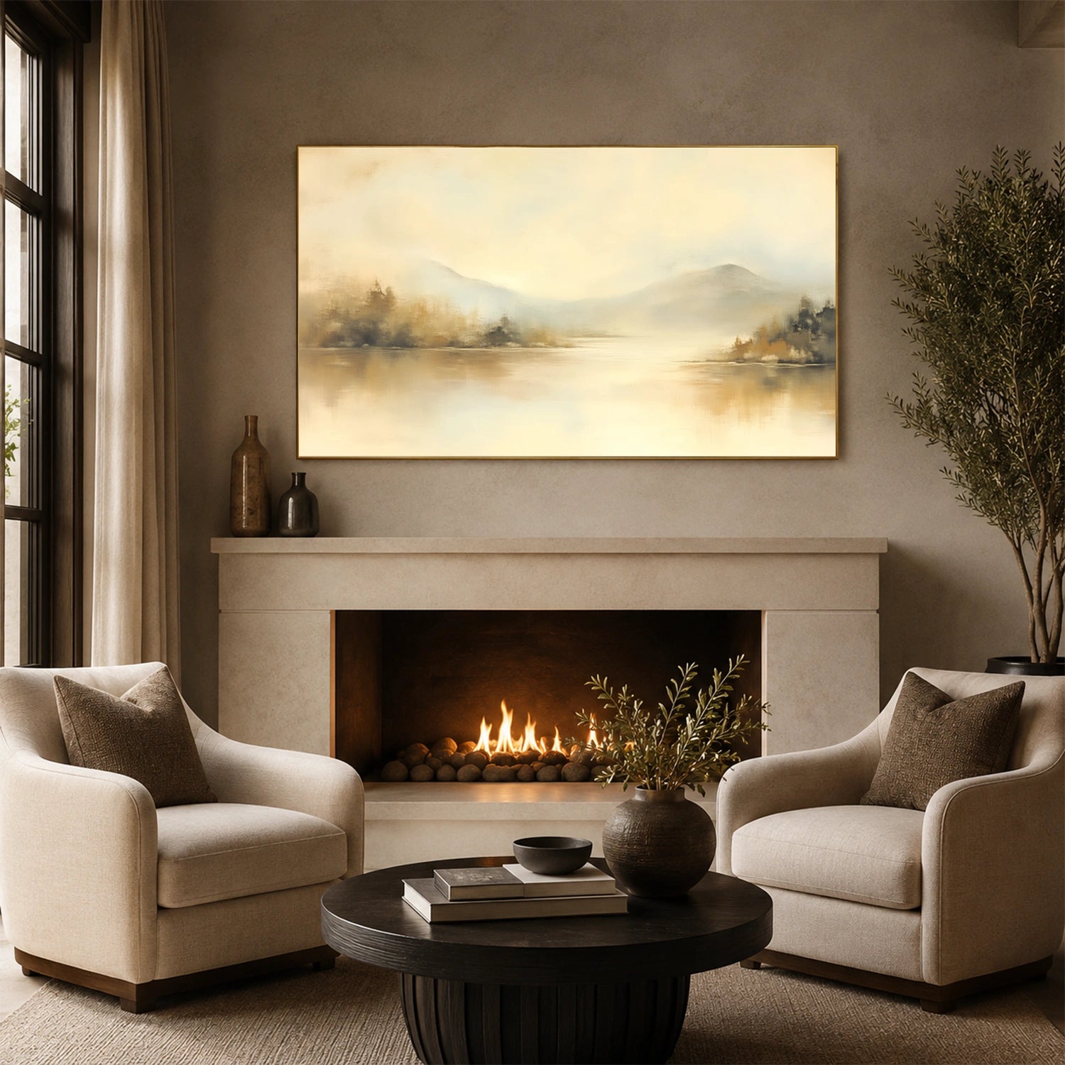 Abstract Mountain Wall Art #MM035