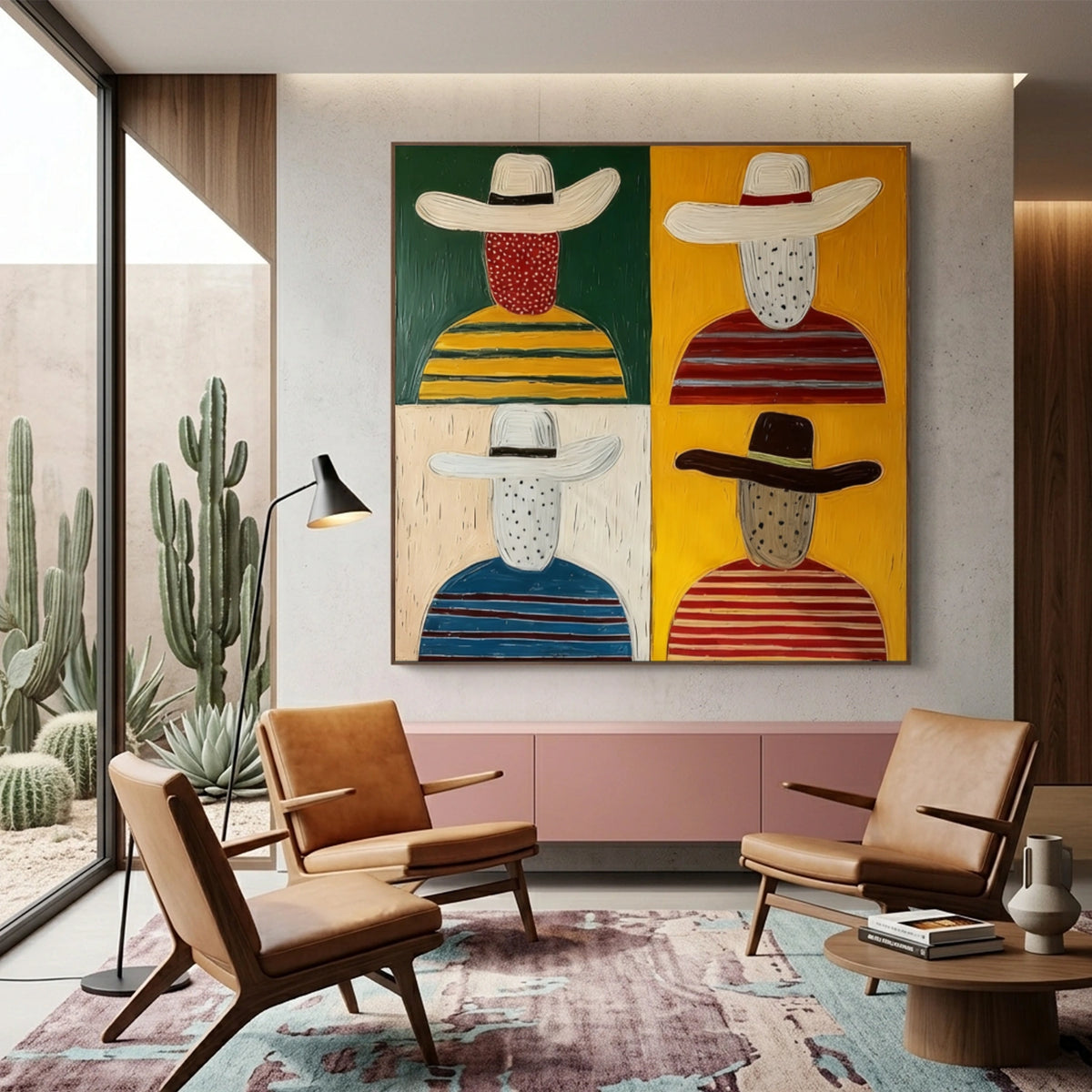 Abstract Portrait Wall Art #LA042