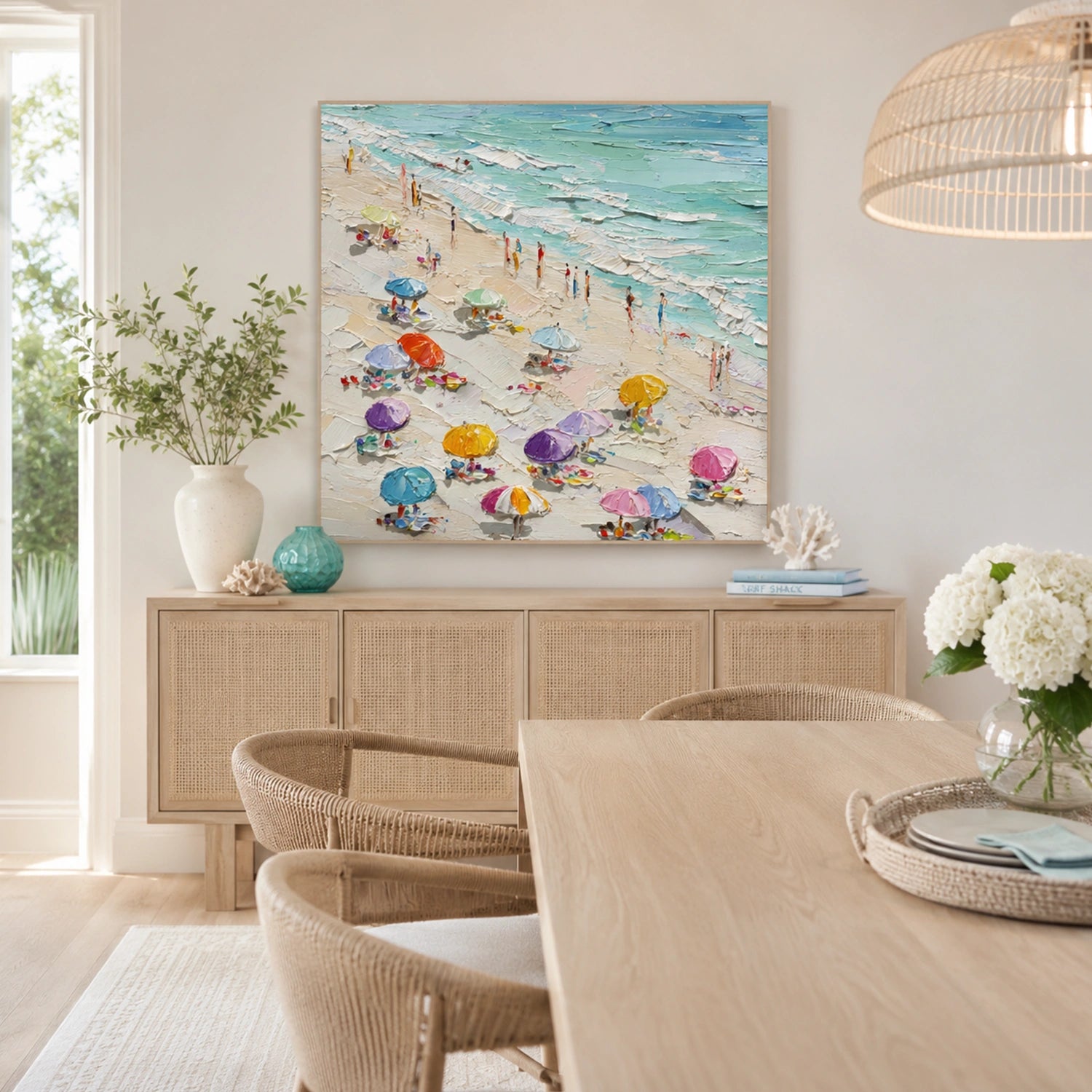 Abstract Ocean And Sky Wall Art #OS014
