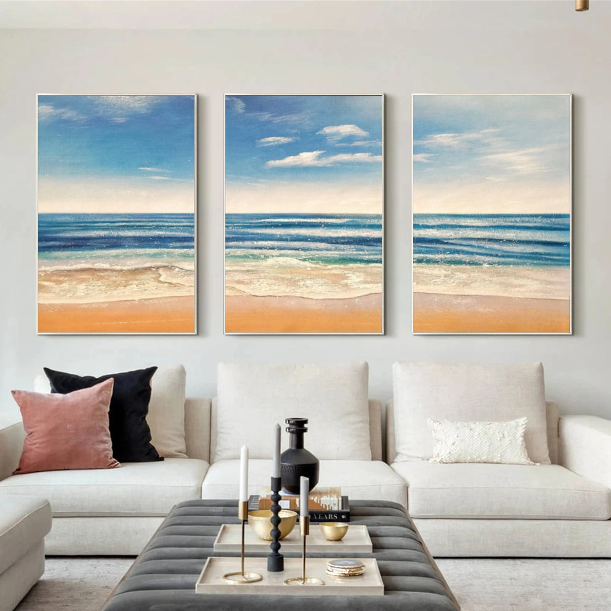 Abstract Ocean And Sky Wall Art Set of 3 #OS141