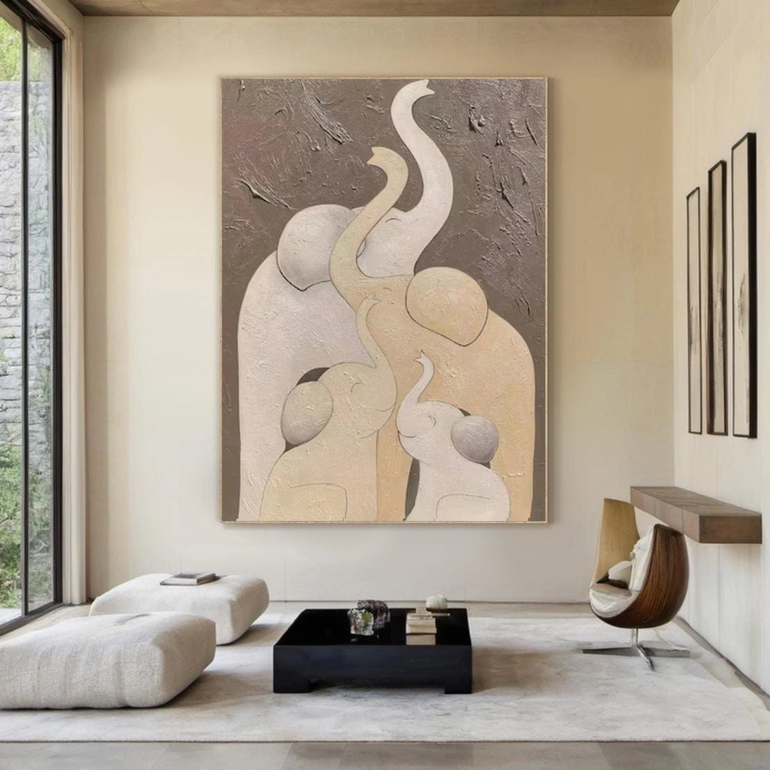 Abstract Animal Elephant Wall Art #AN001