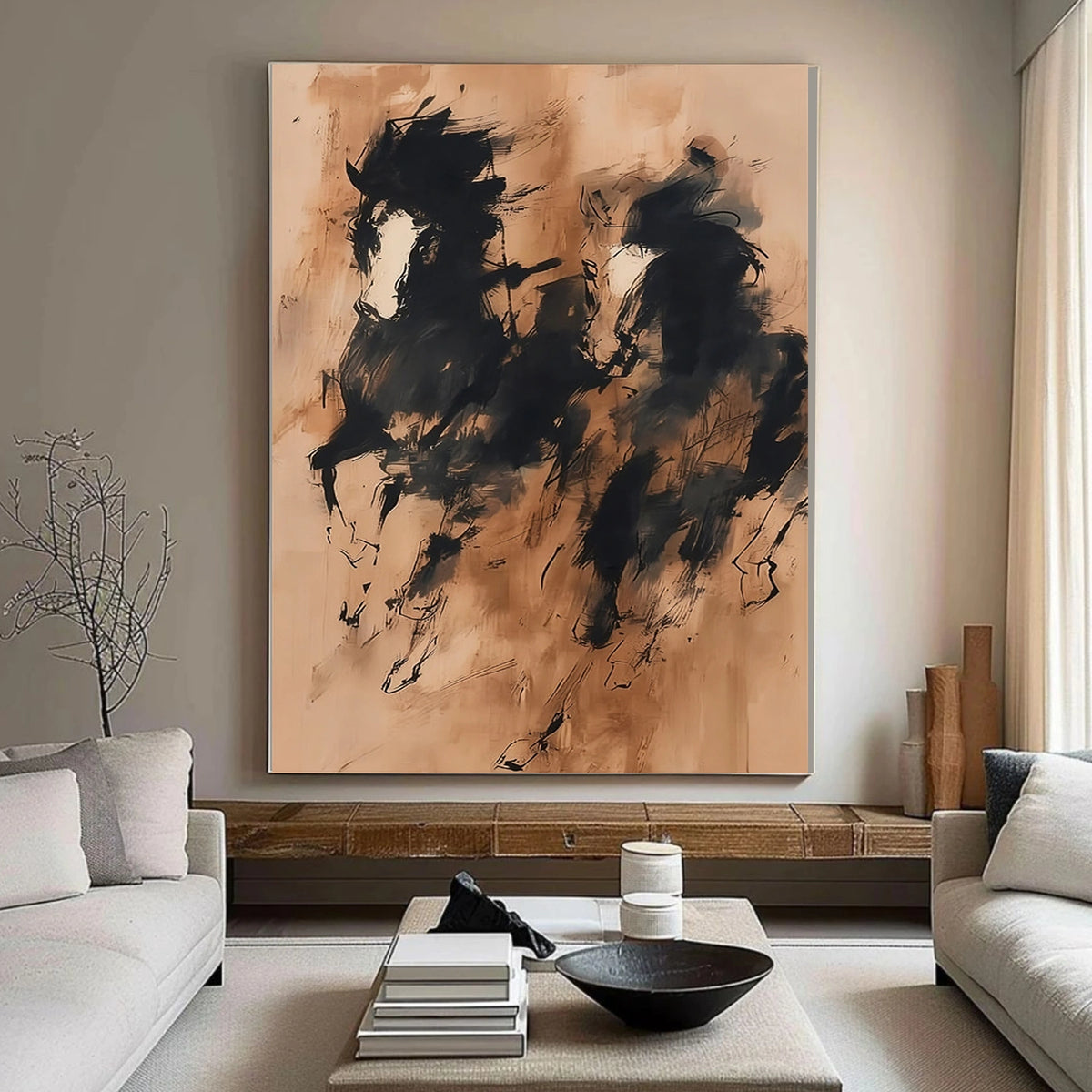 Abstract Animal Horse Wall Art #AN023