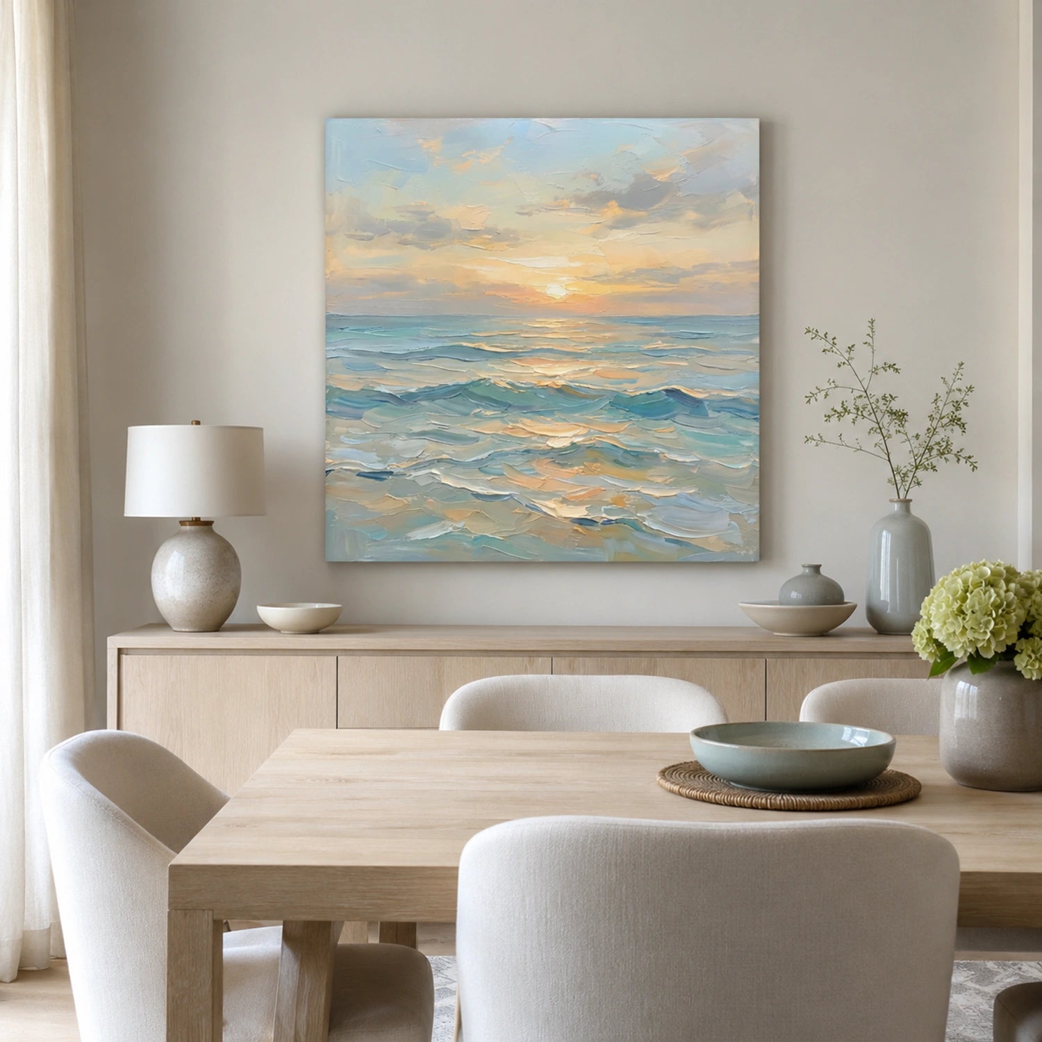 Abstract Ocean And Sky Wall Art #OS115