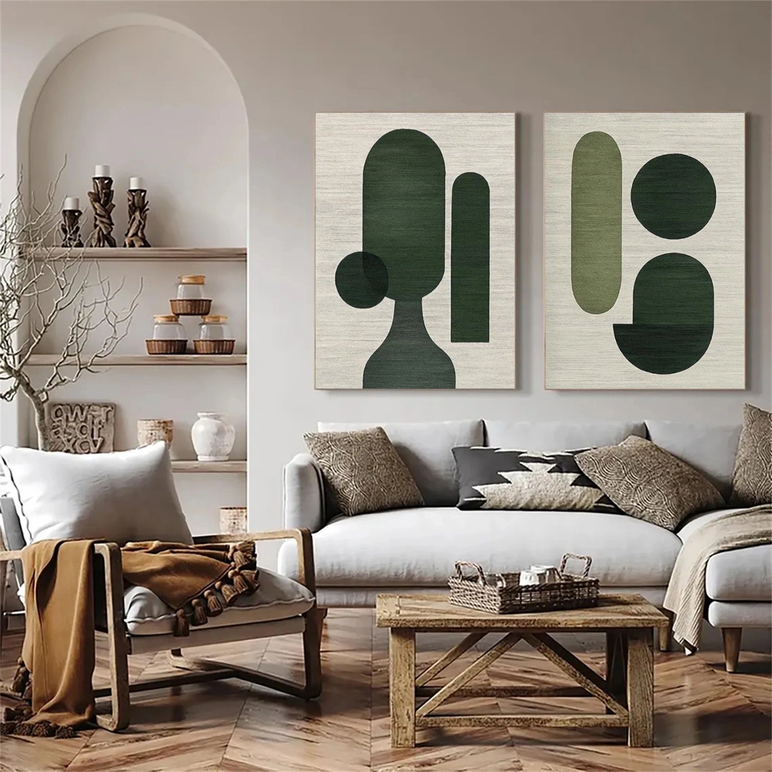 Wabi Sabi Wall Art Set of 2 #WS019
