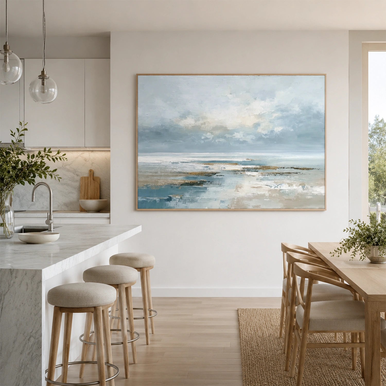 Abstract Ocean And Sky Wall Art #OS067