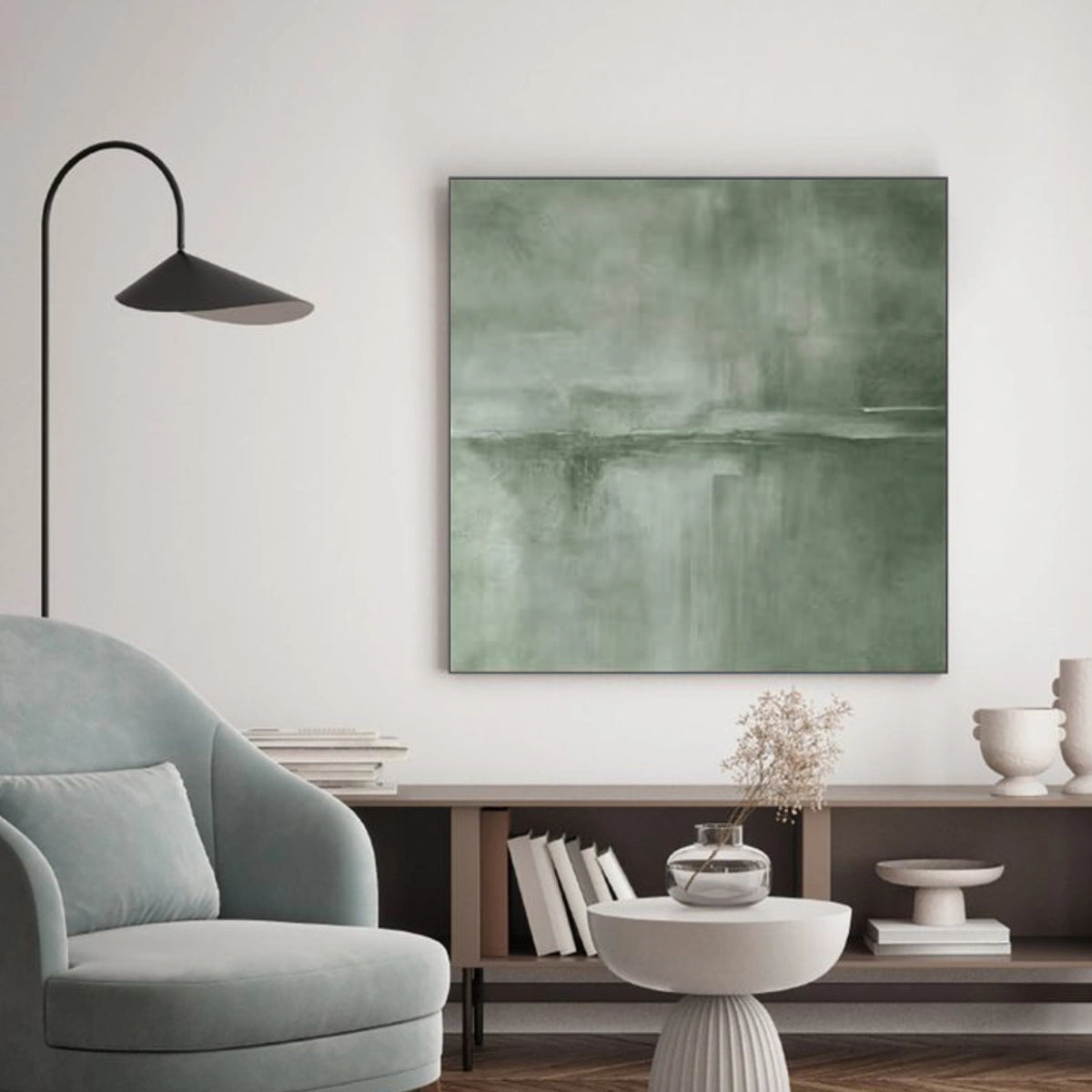 Green Wabi Sabi Wall Art #WS008