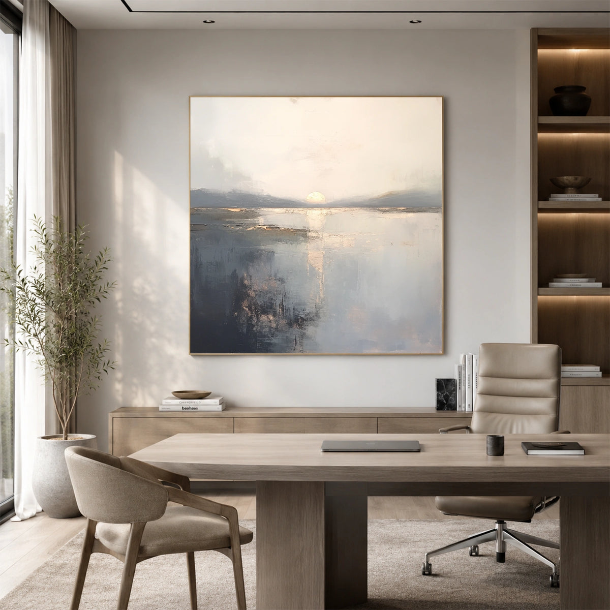 Abstract Ocean And Sky Wall Art #OS084