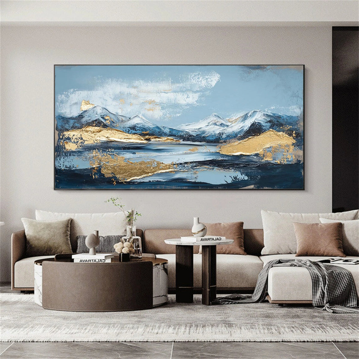 Abstract Mountain Textured Wall Art #MM017
