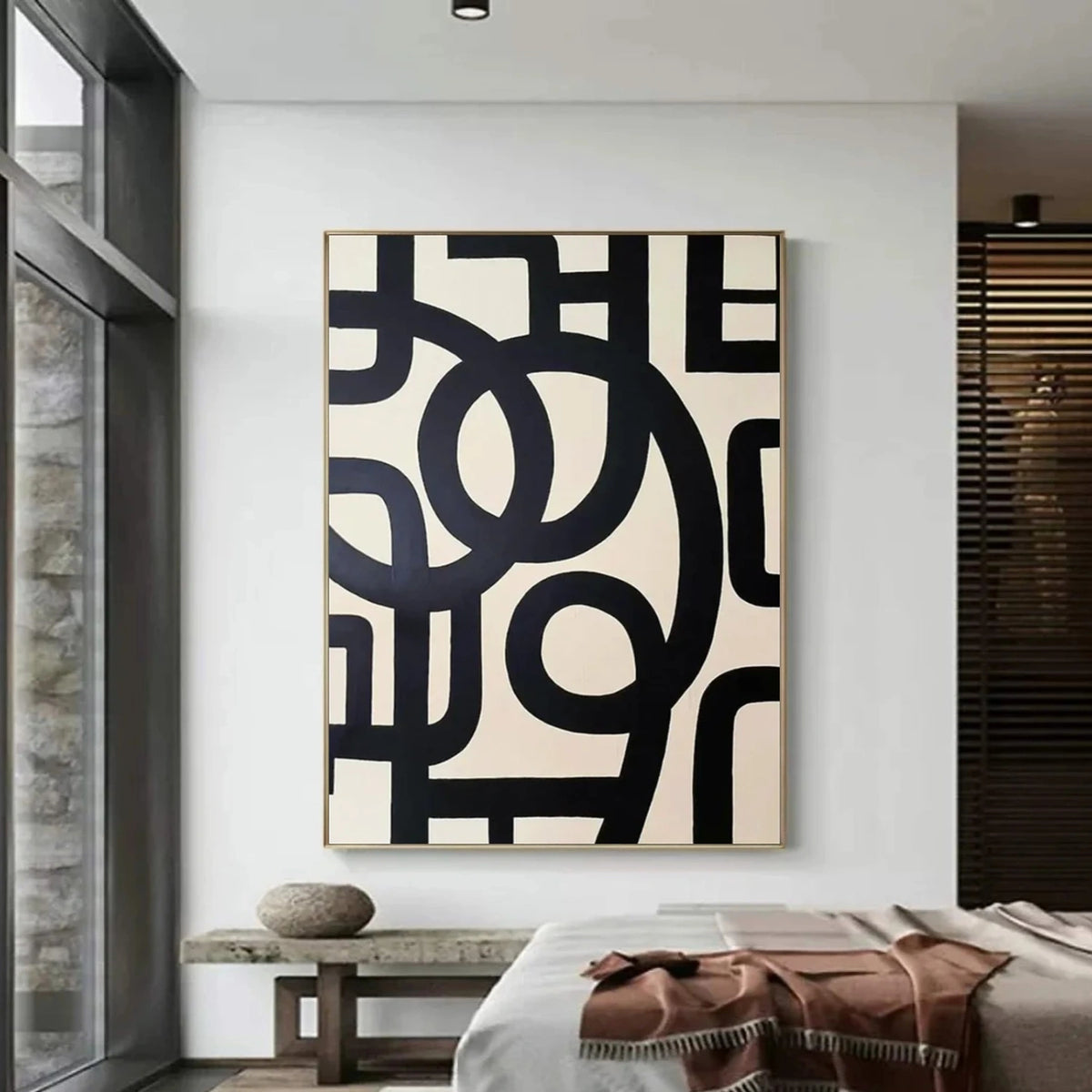 Black Minimalist Wall Art #MW012