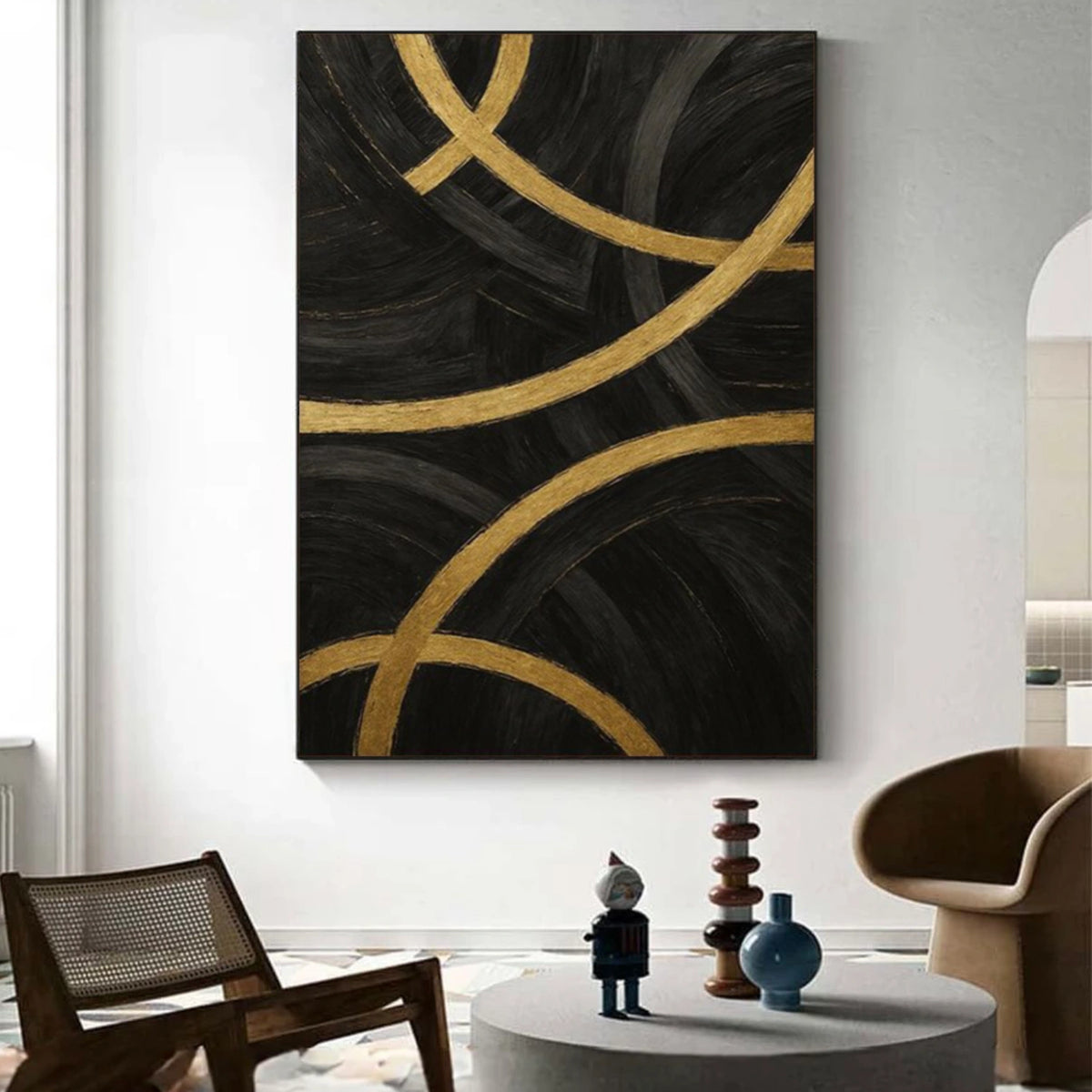 Black Minimalist Wall Art #MW001