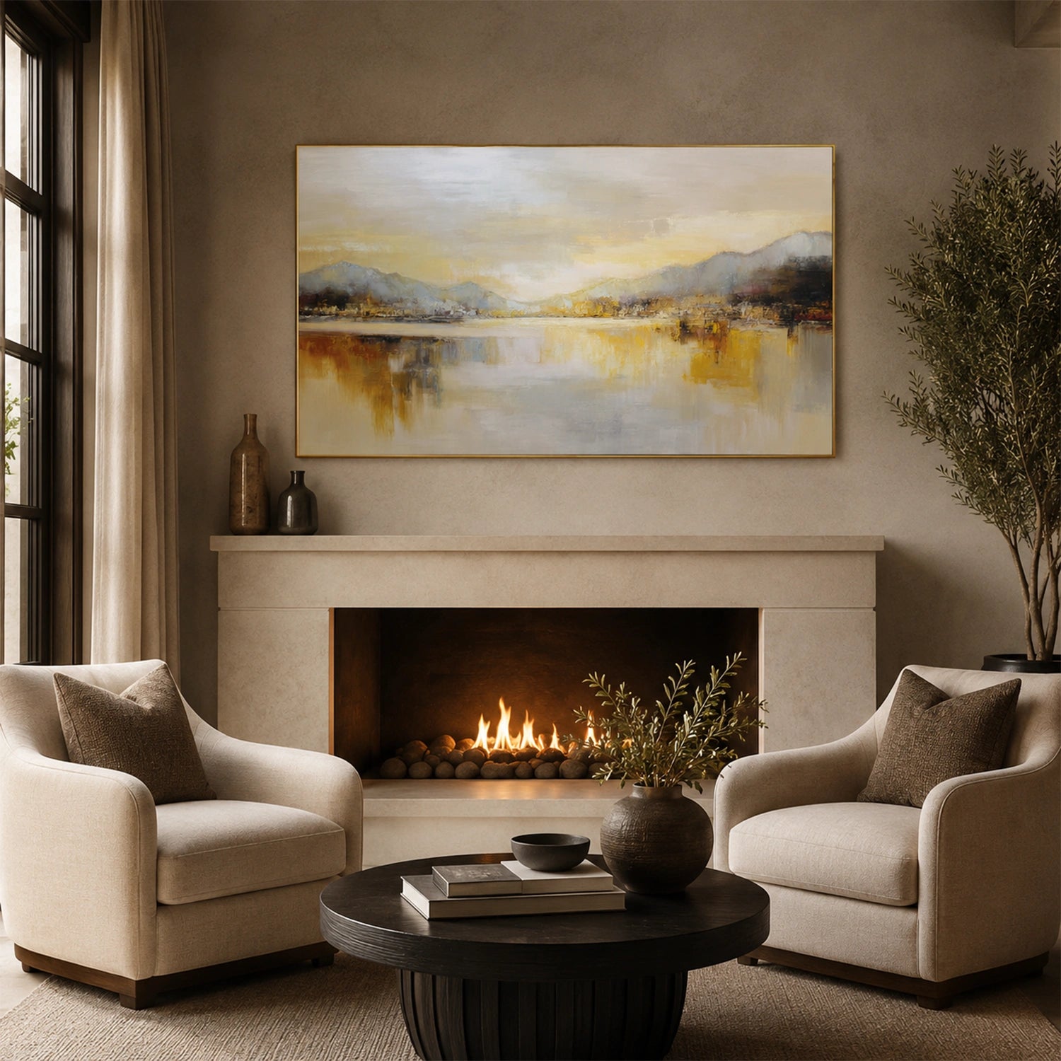 Abstract Mountain Wall Art #MM033