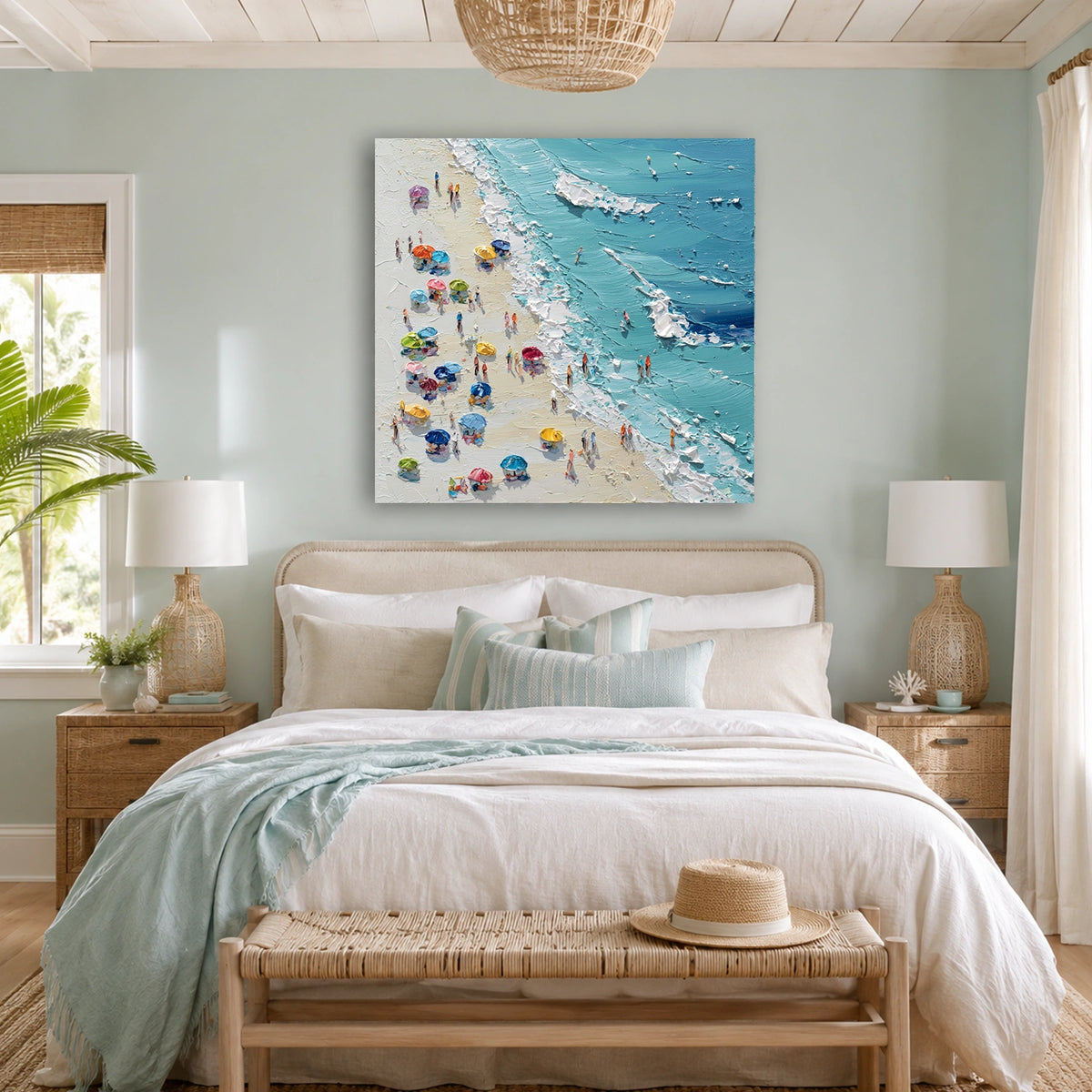 Abstract Ocean And Sky Wall Art #OS015