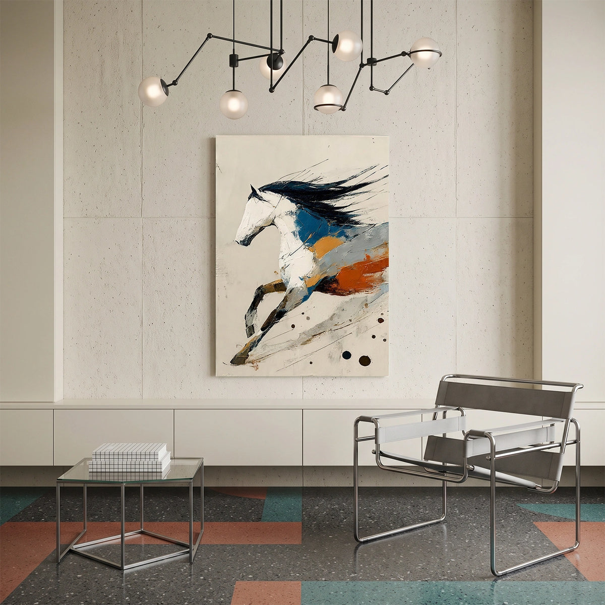 Abstract Animal Horse Wall Art #AN038