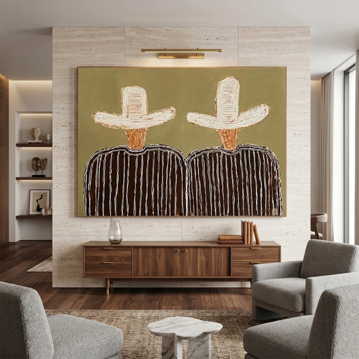 Western Cowboy Wall Art Square #AC056