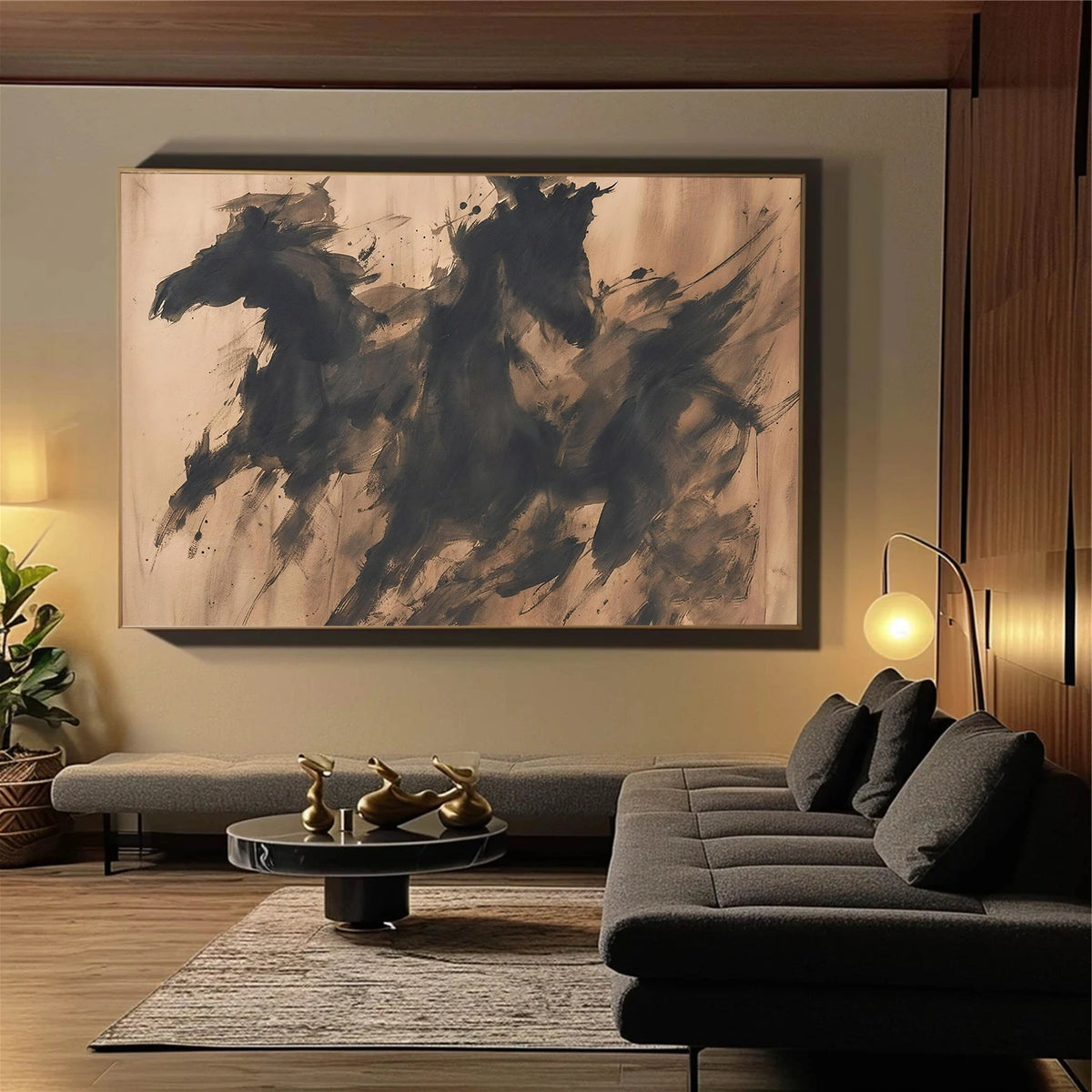 Abstract Animal Horse Wall Art #AN027