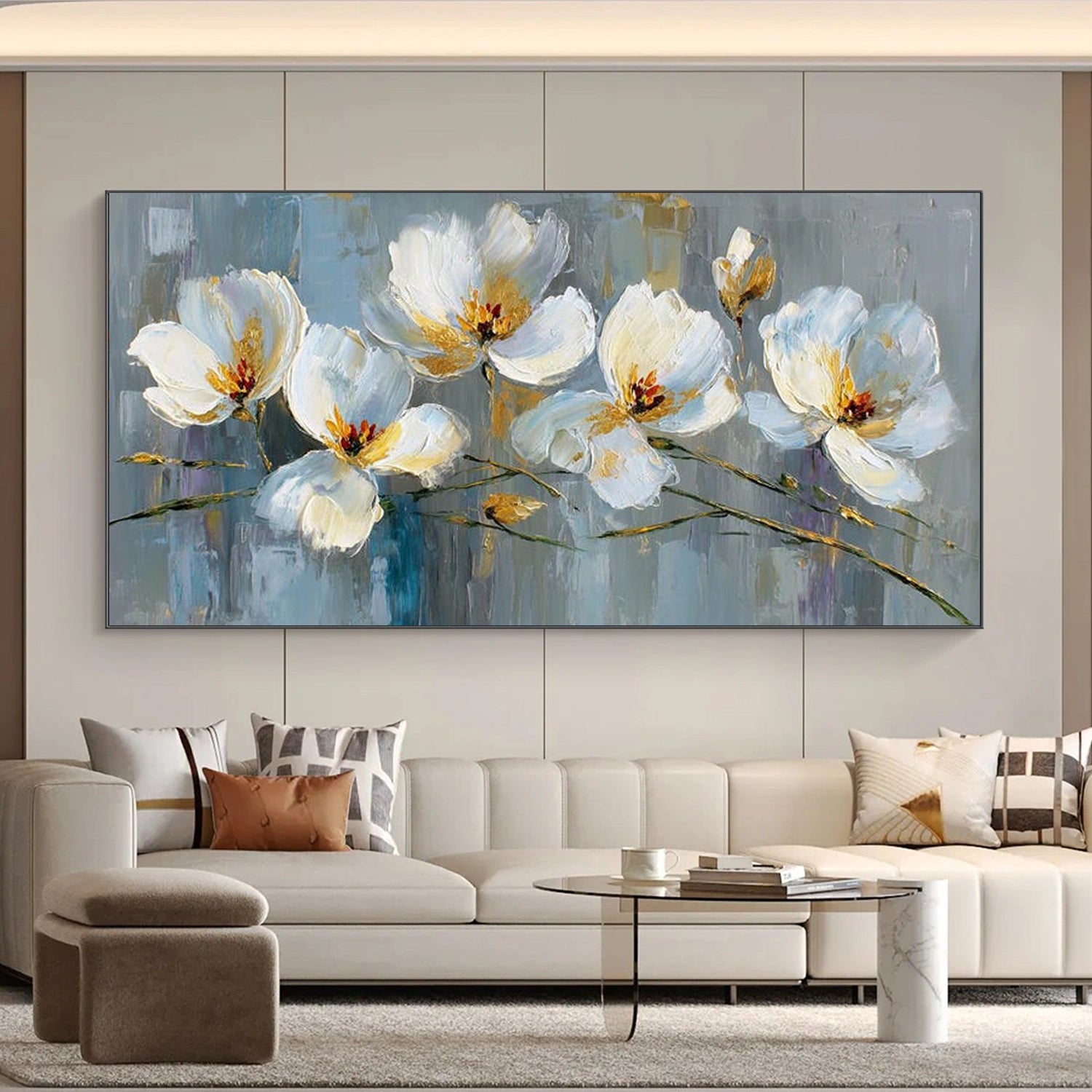 Abstract Flower And Tree Wall Art #FT036