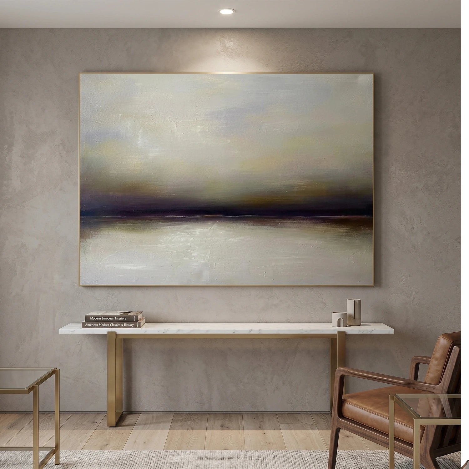 Abstract Ocean And Sky Wall Art #OS108