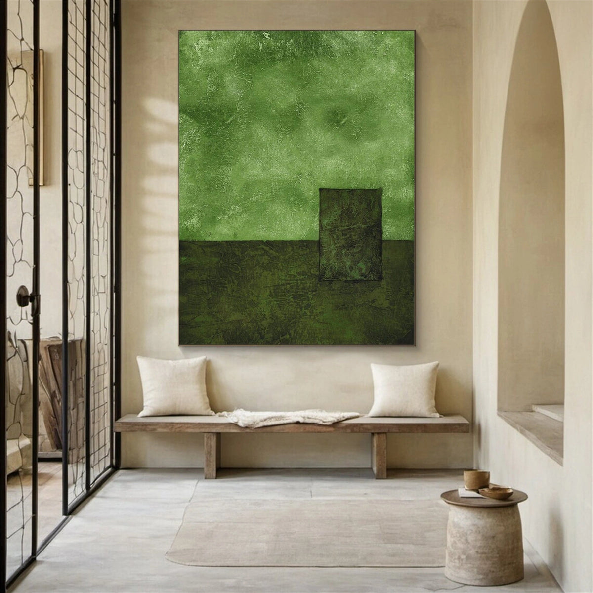 Green Wabi Sabi Wall Art #WS007