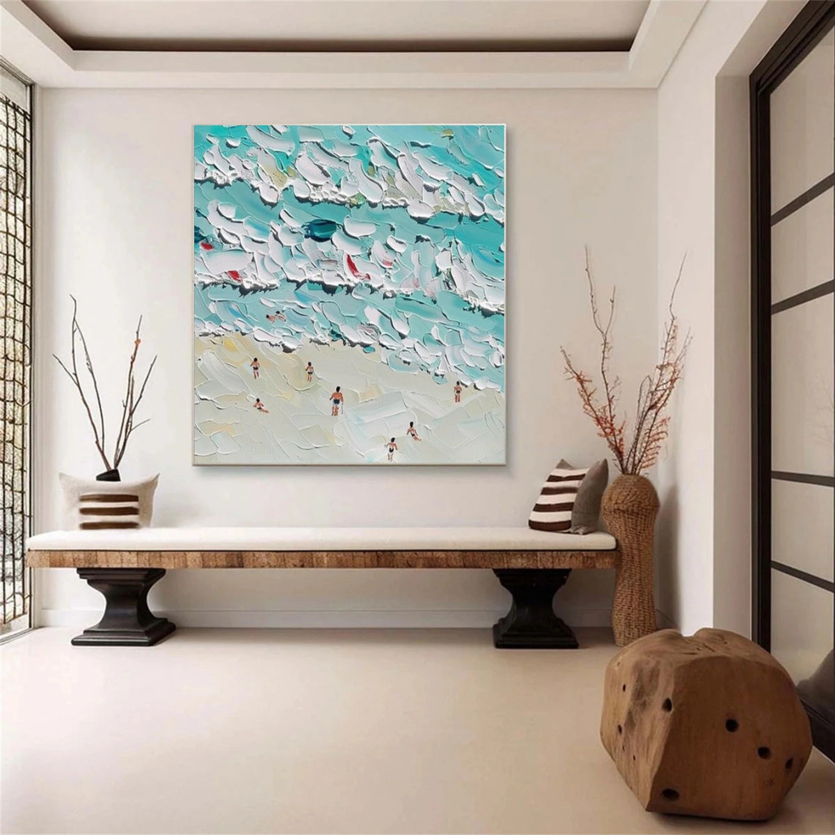 Surfing Sports Textured Wall Art #SC025
