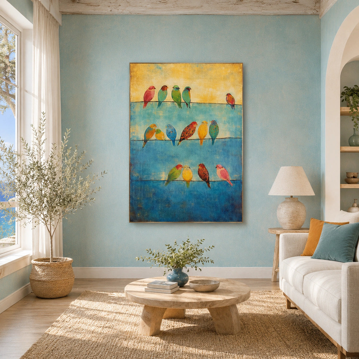 Abstract Animal Bird Wall Art #AN047